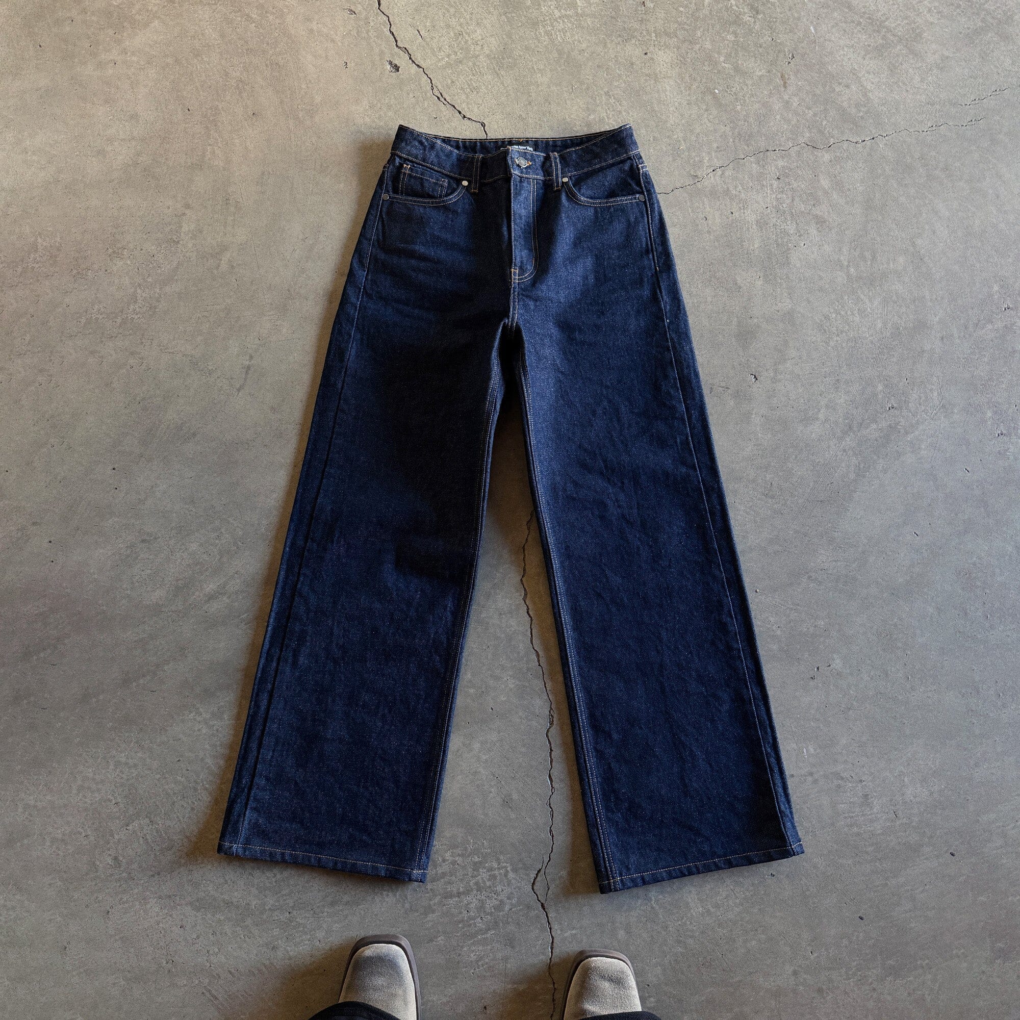 Pasadena Dad Jeans | Straight-Leg | Cone Denim Raw Indigo 