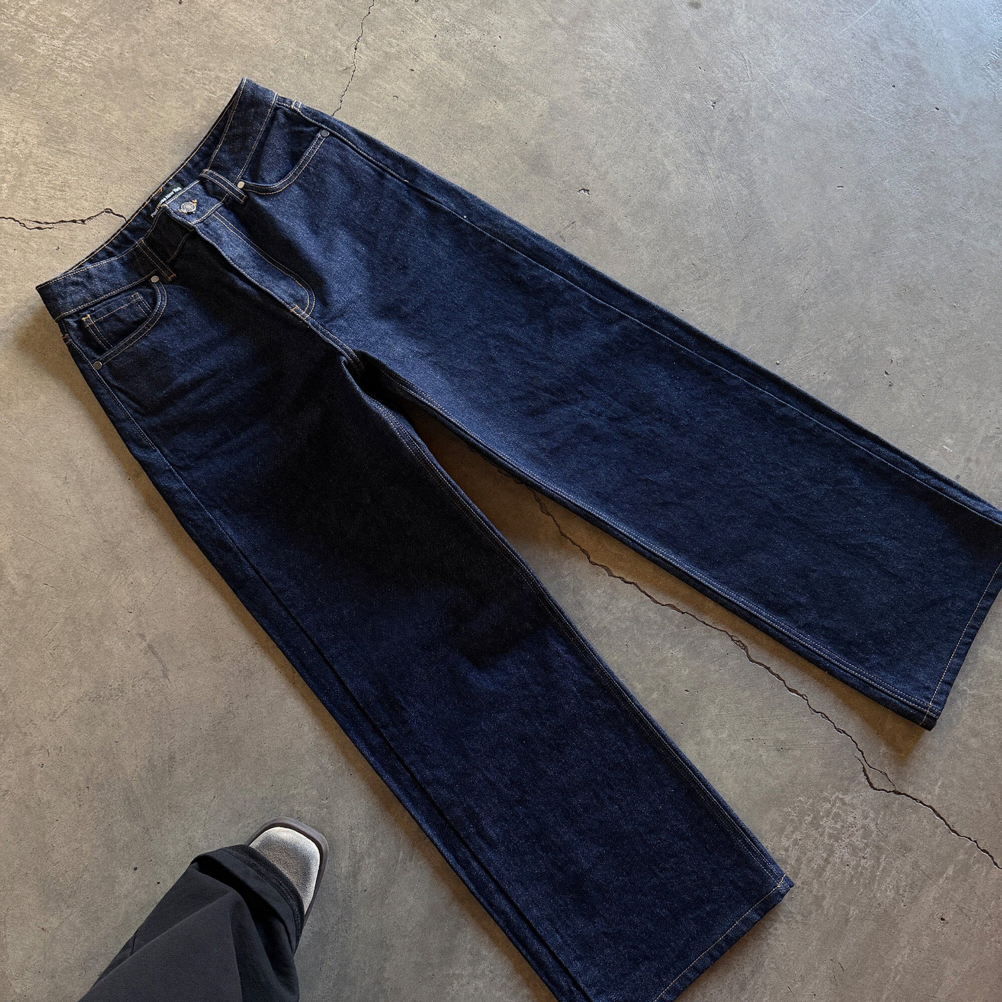 Pasadena Dad Jeans | Straight-Leg | Cone Denim Raw Indigo 