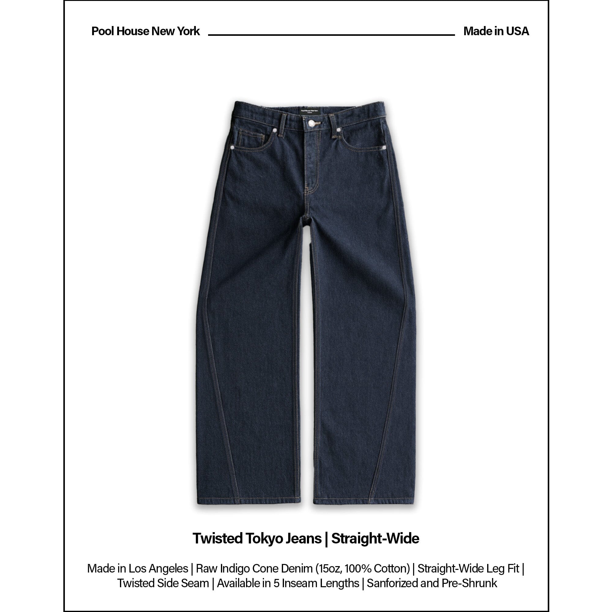 Twisted Tokyo Jeans | Straight-Wide Leg Raw Indigo 