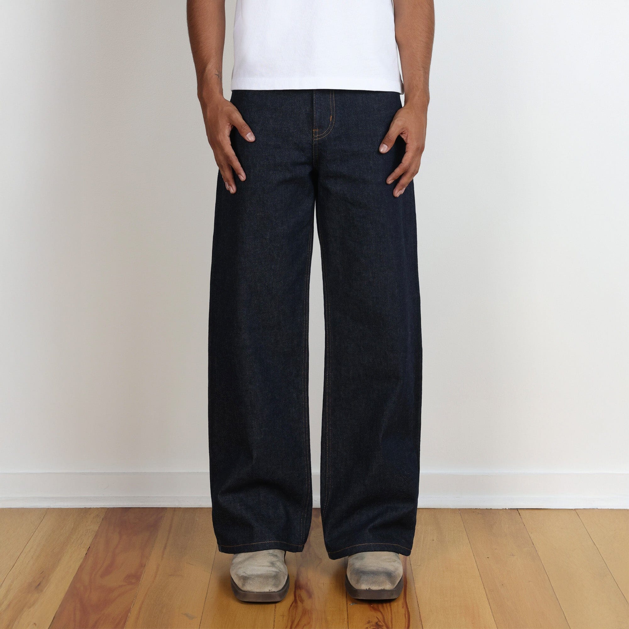 Pasadena Dad Jeans | Straight-Leg | Cone Denim Raw Indigo 
