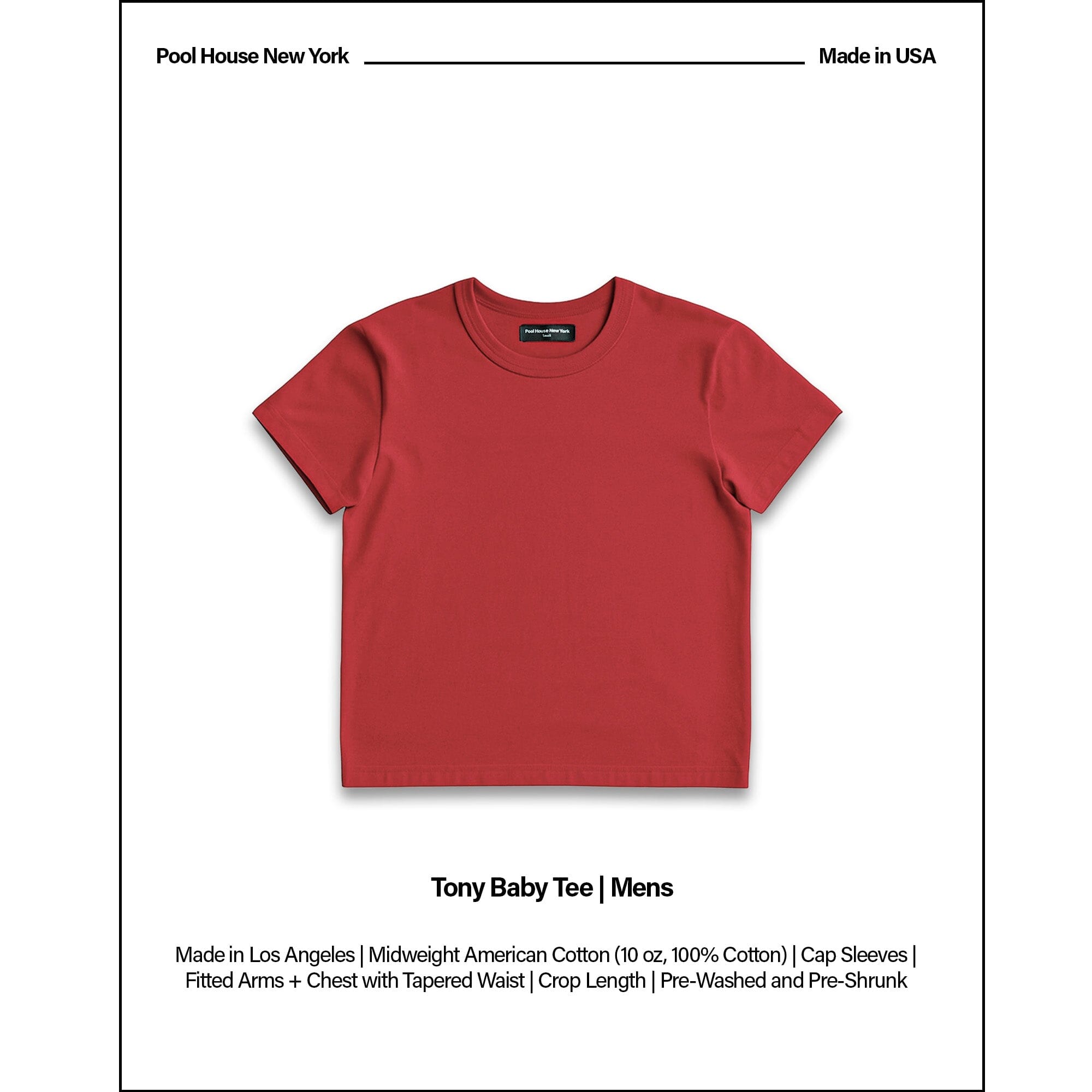 Tony Baby Tee | Men's T-Shirt PH Red 