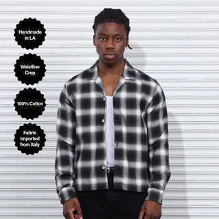 The Rosewood Crop Flannel II Ragno Black 