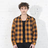 Japanese-Rosewood Crop Flannel Moriyama Yellow 