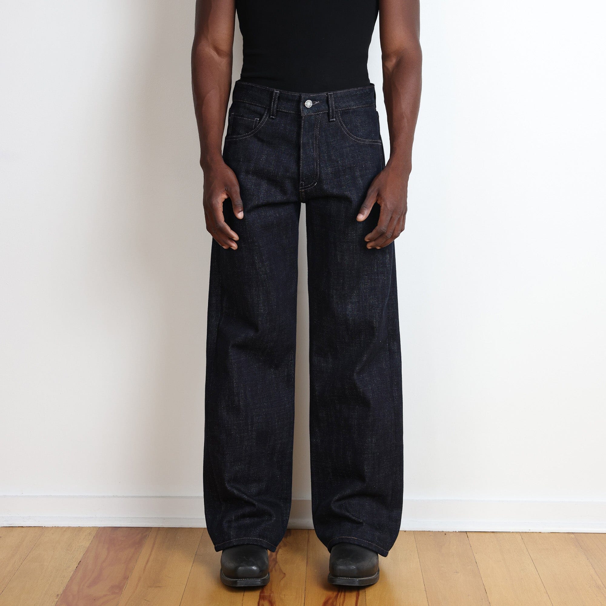 田中 野夫 5years Wide Straight Denim W31 Tokyo Jeans | Straight-Wide | 21oz Selvedge – Pool House New York