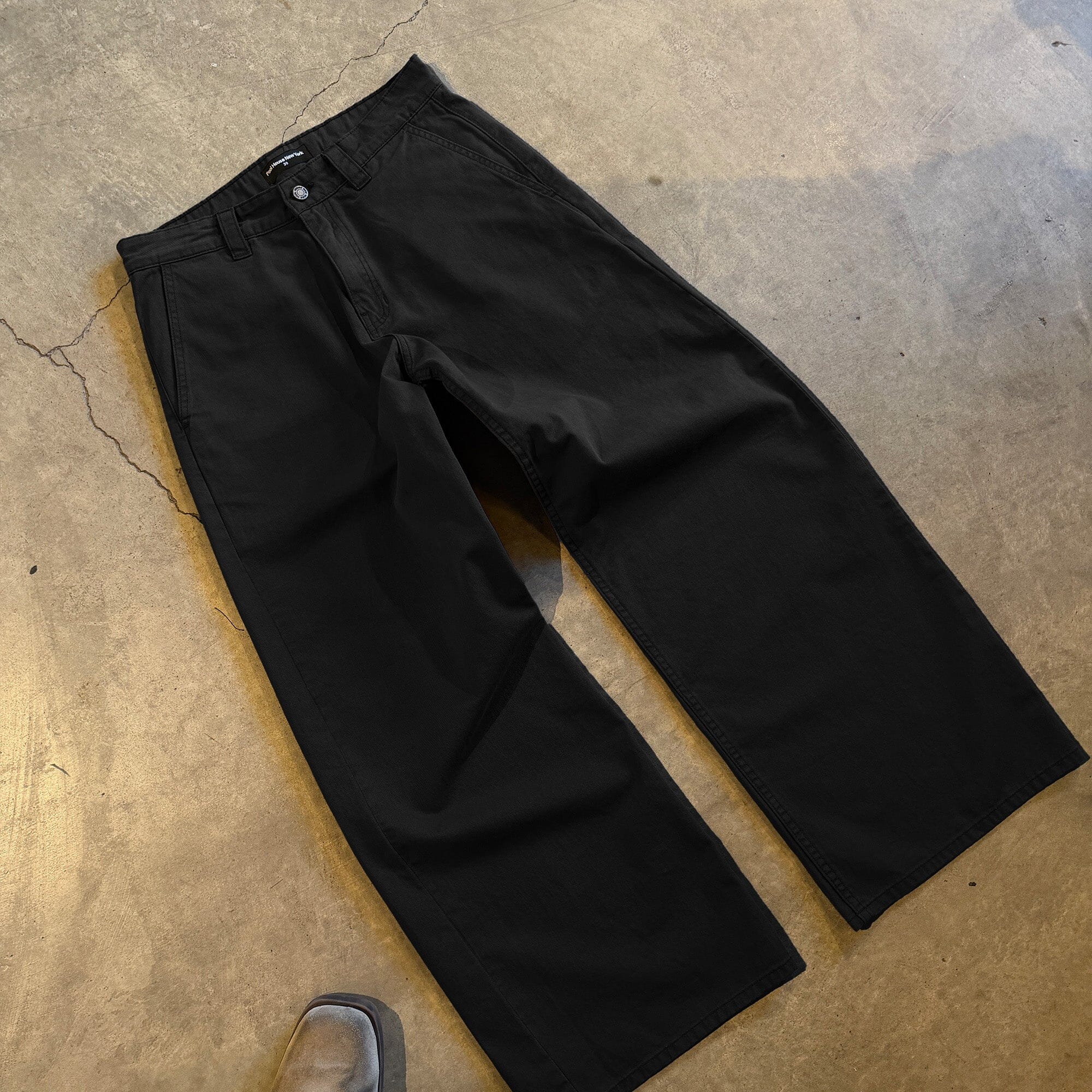 Shibuya Chino Pants | Baggy, Wide-Leg Black 