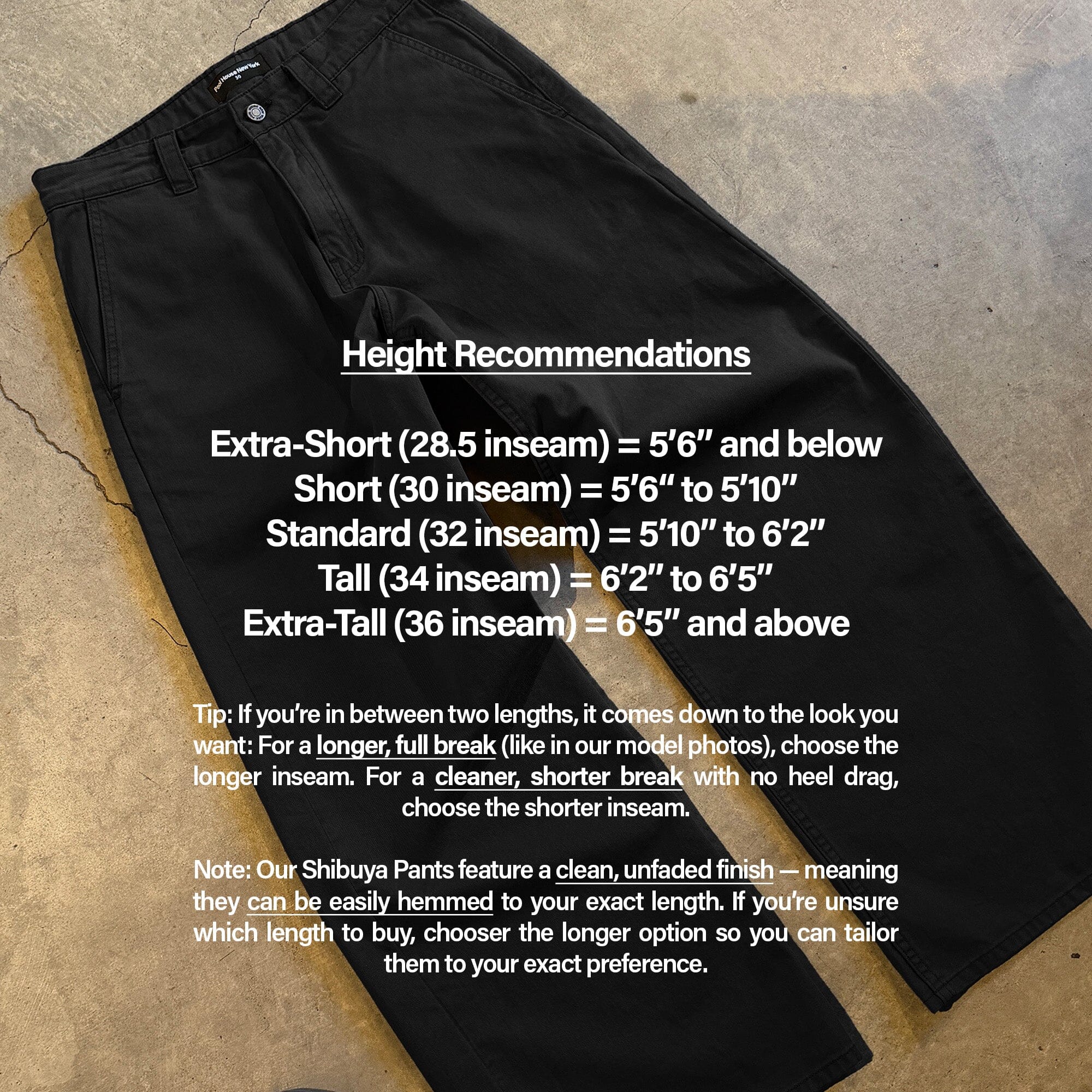 Shibuya Chino Pants | Baggy, Wide-Leg Black 