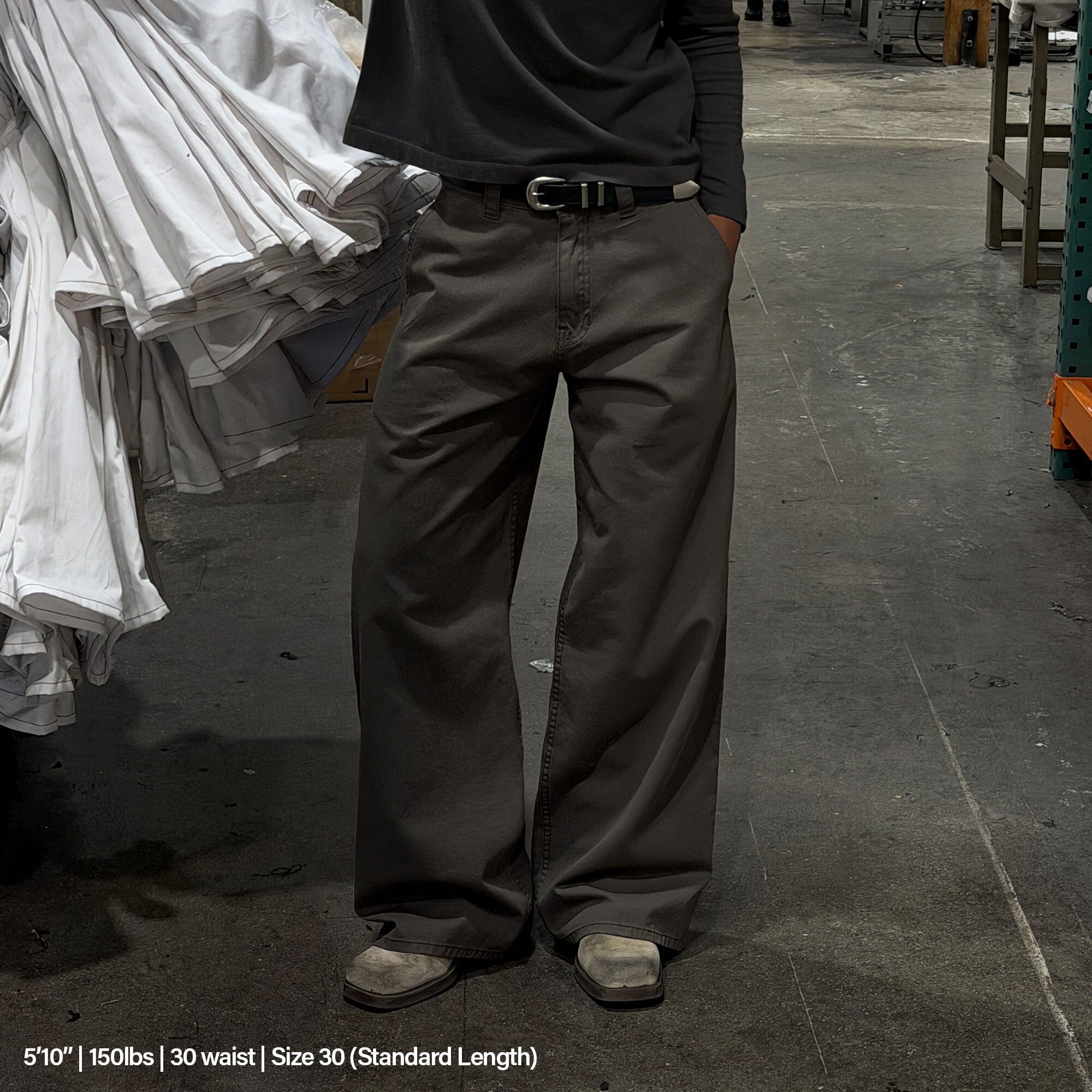 Shibuya Chino Pants | Baggy, Wide-Leg Olive 