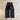 Shibuya Pleated Pants | Straight-Wide Leg Black Onyx (Canvas) 