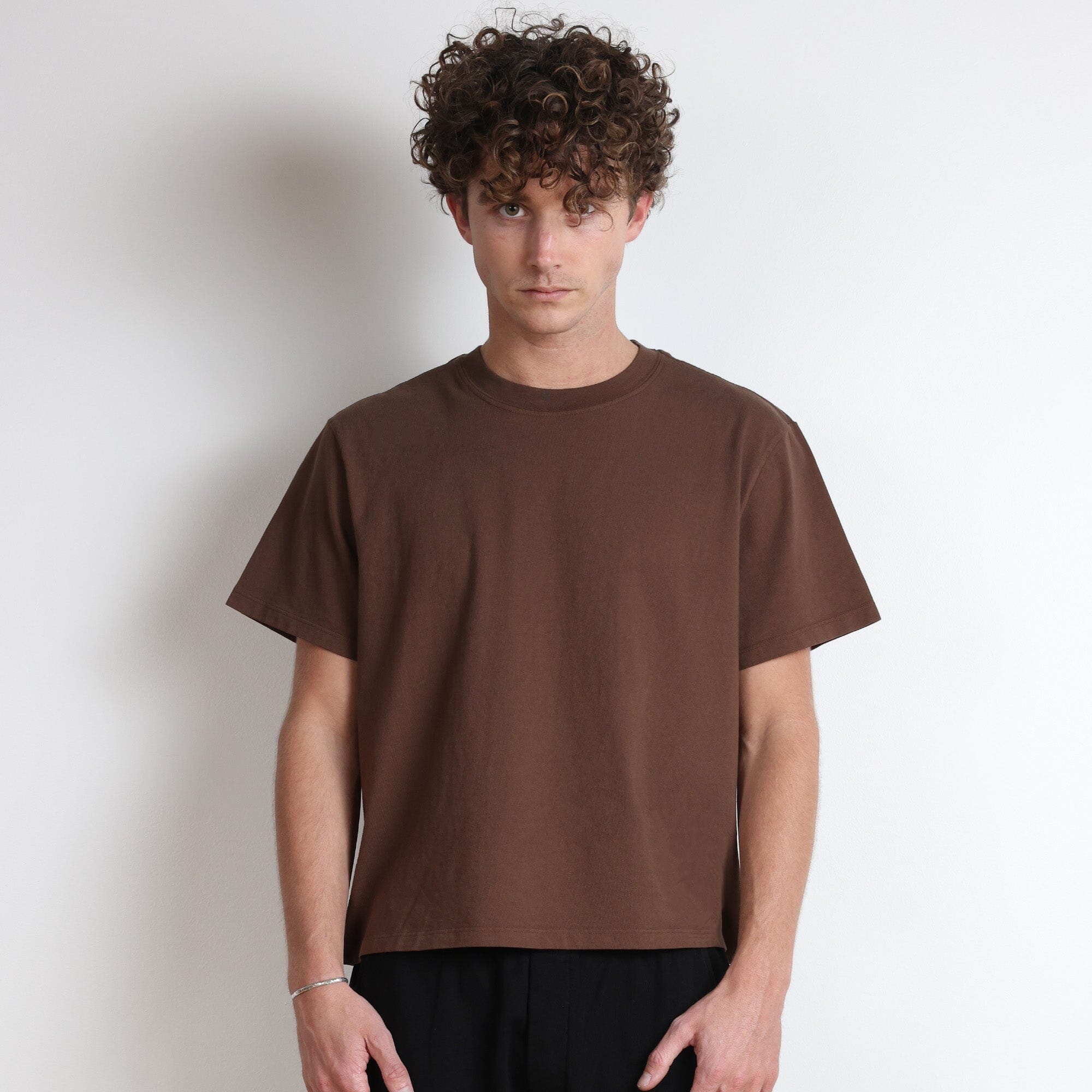 Silverlake Crop Tee II T-Shirt Chocolate Brown 