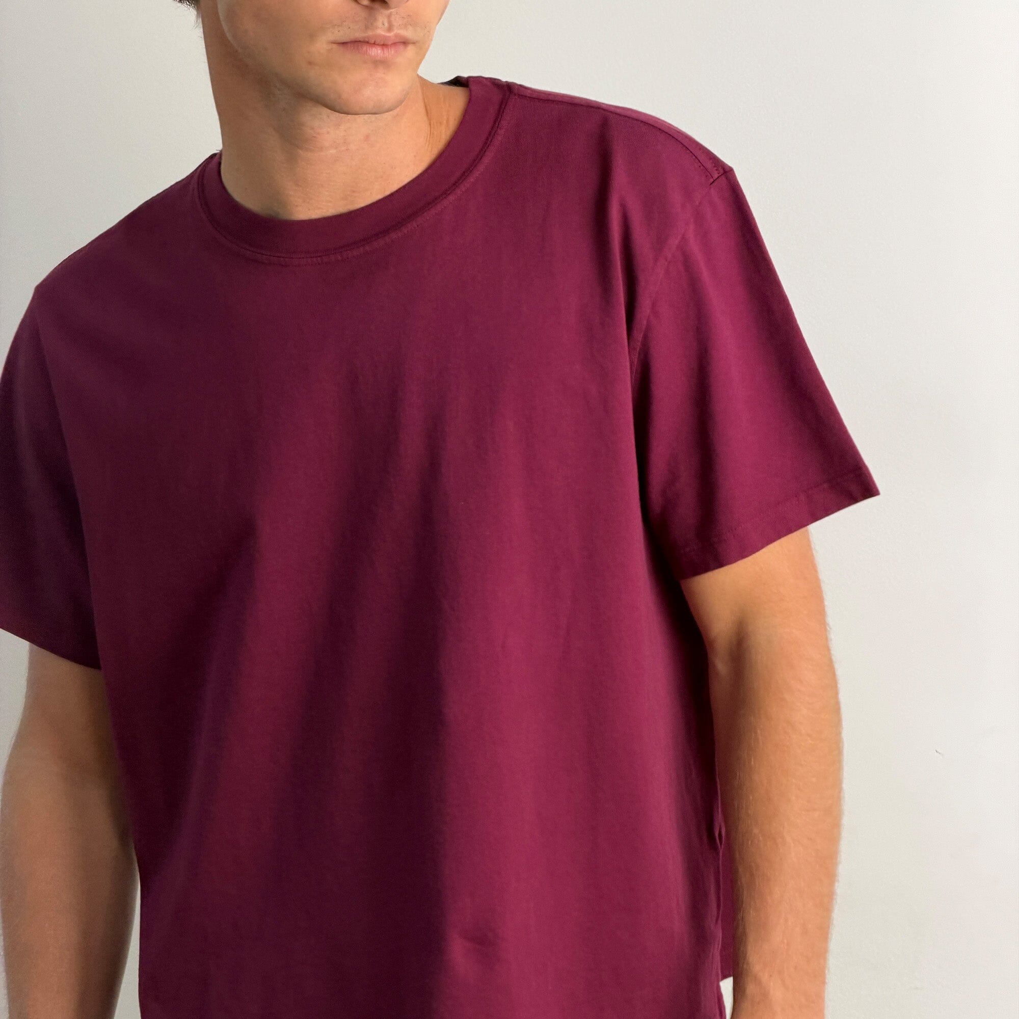 Silverlake Crop Tee II T-Shirt Dark Wine 
