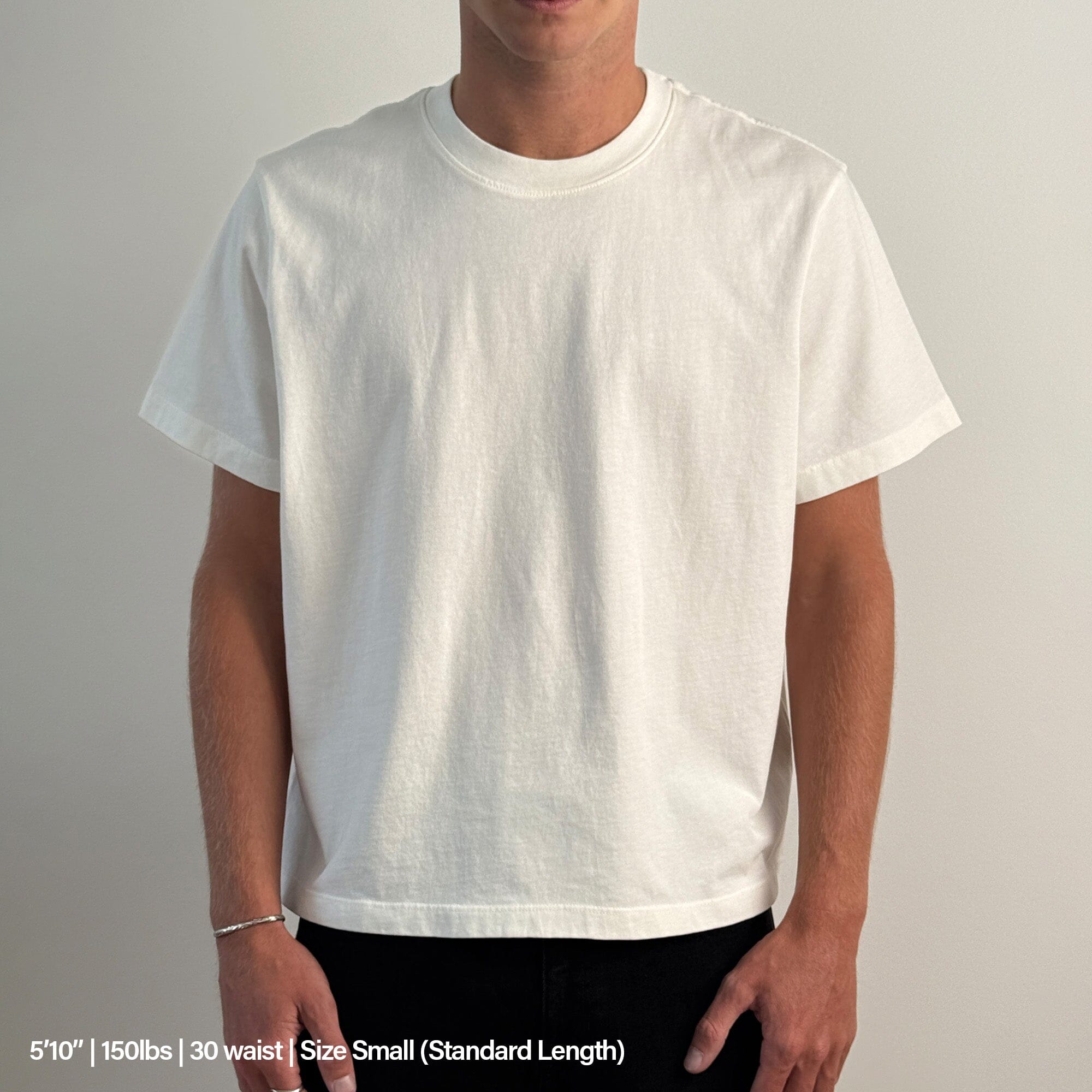 Silverlake Crop Tee II (Natural) T-Shirt Natural Off-White 