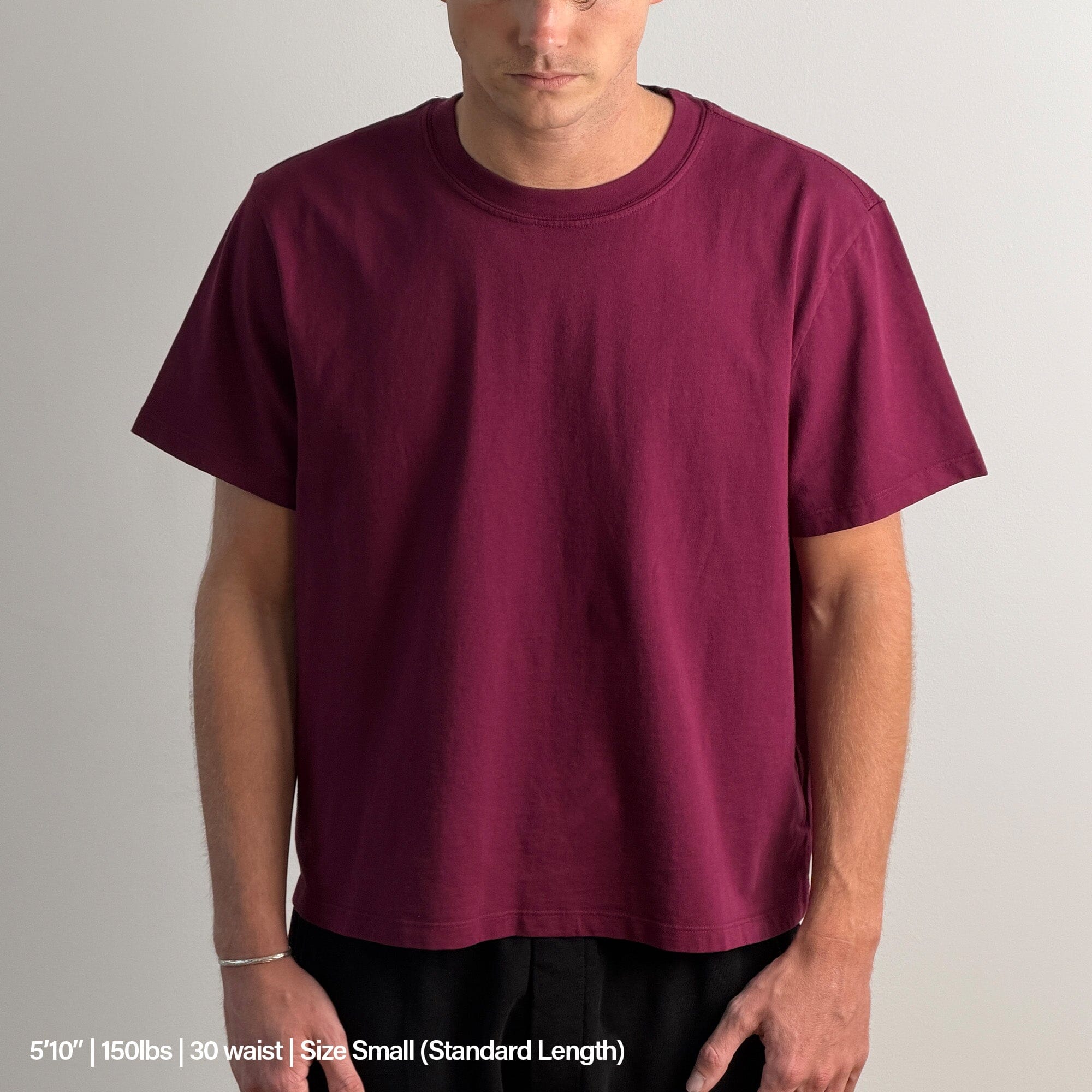 Silverlake Crop Tee II T-Shirt Dark Wine 