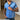 Los Feliz Crop Muscle Polo | Slub T-Shirt Oxford Blue 