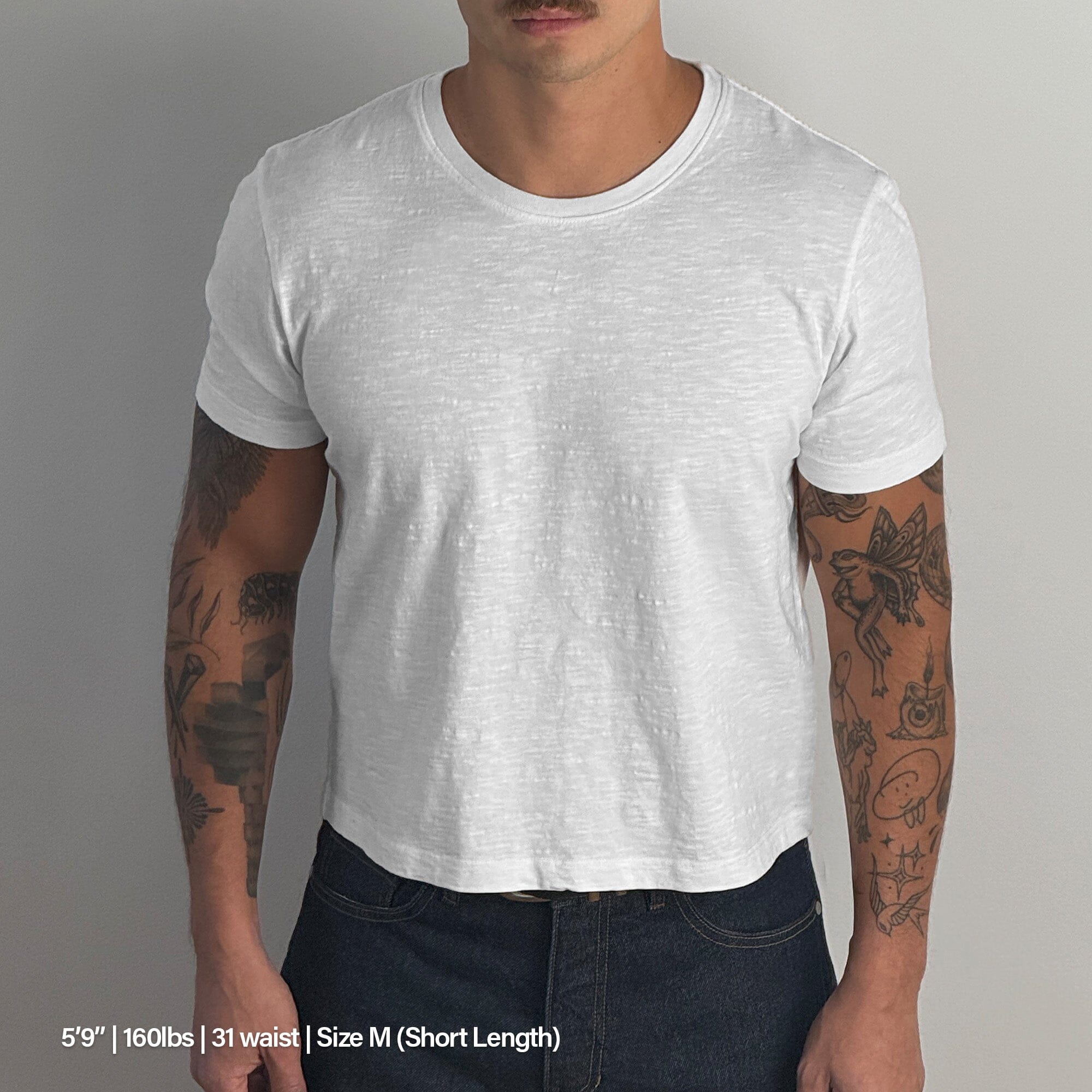 Los Feliz Crop Muscle Tee II | Slub T-Shirt Classic White (Slub) 