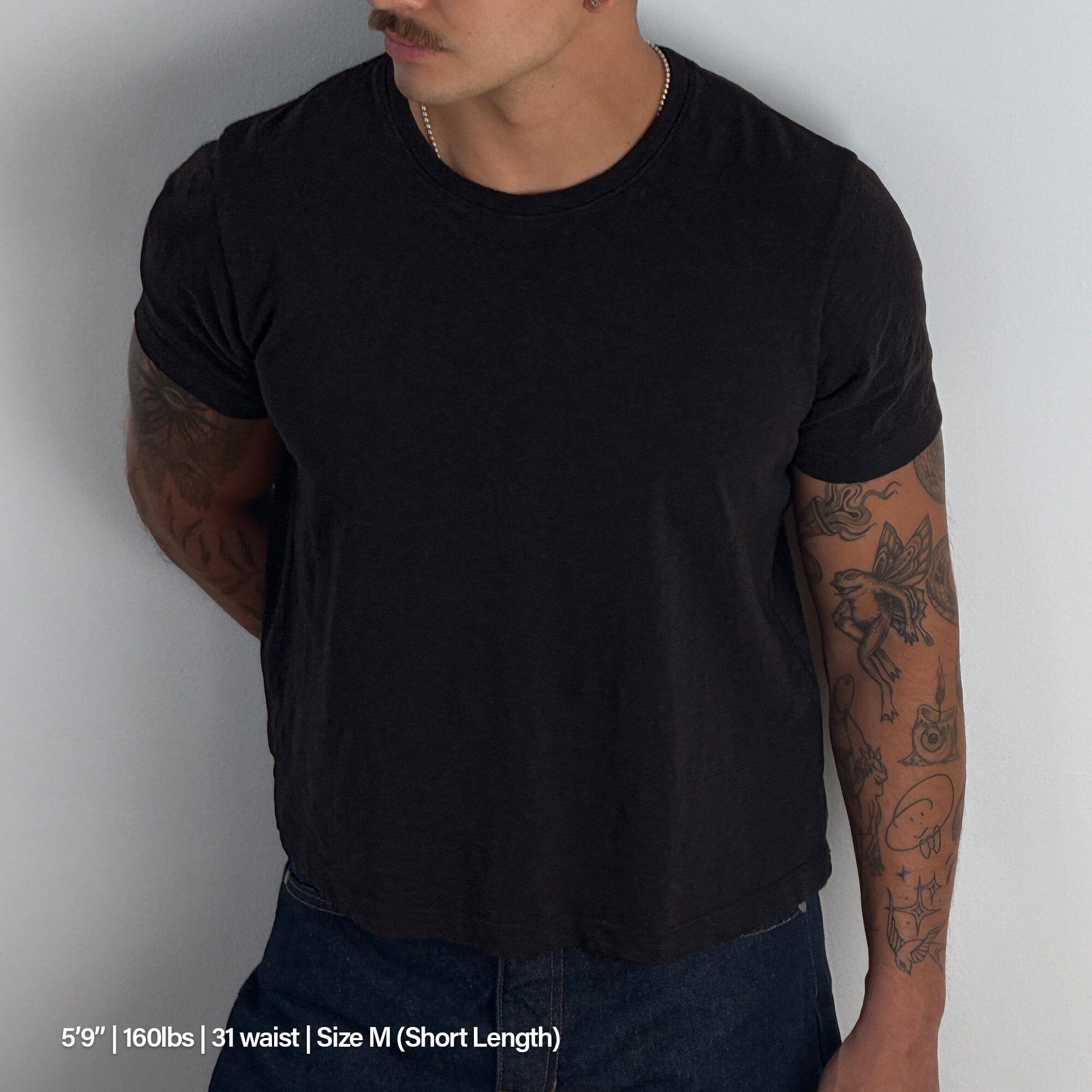 Los Feliz Crop Muscle Tee II | Slub T-Shirt Classic Black (Slub) 