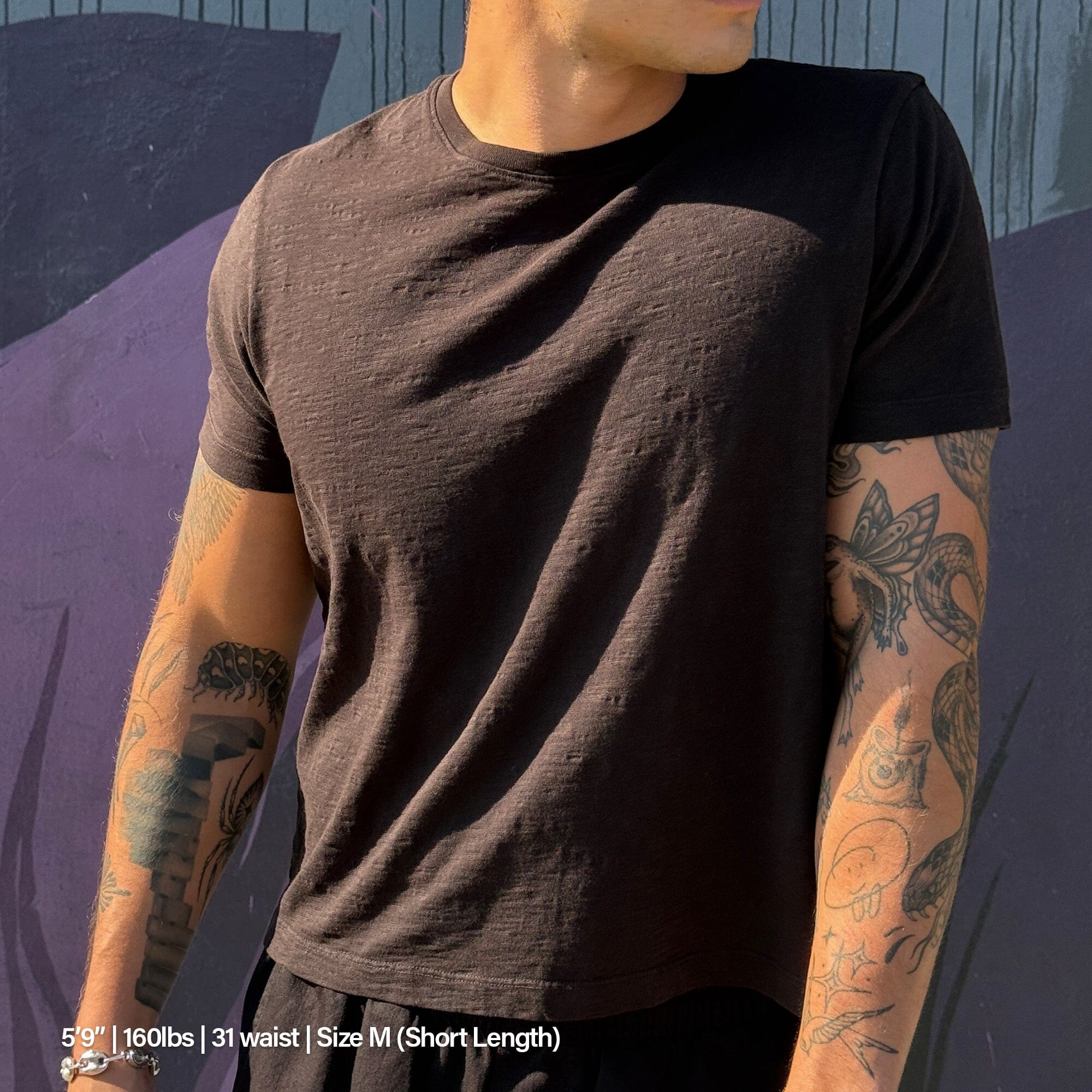 Los Feliz Crop Muscle Tee II | Slub T-Shirt Classic Black (Slub) 