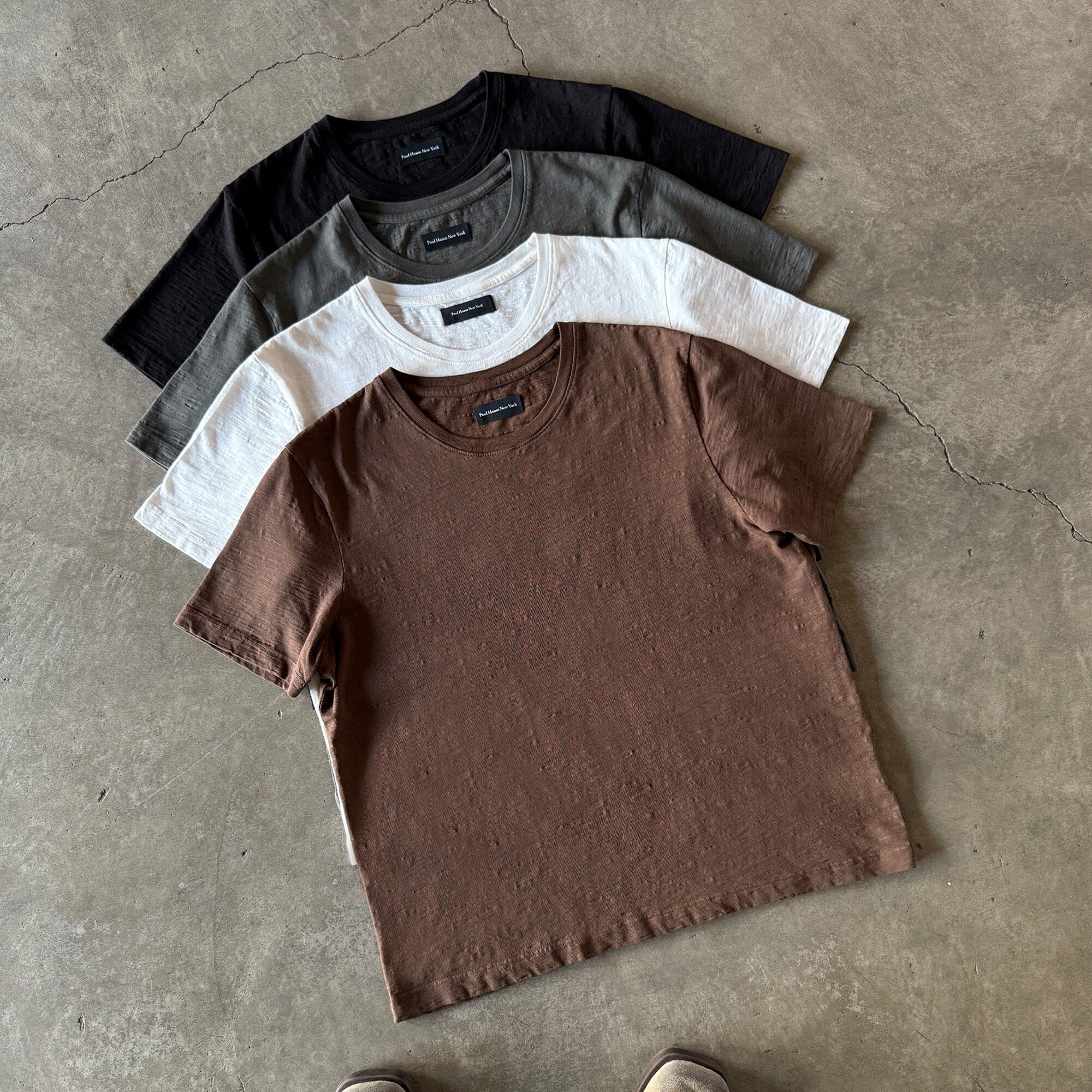Los Feliz Crop Muscle Tee II | Slub T-Shirt Chocolate Brown (Slub) 