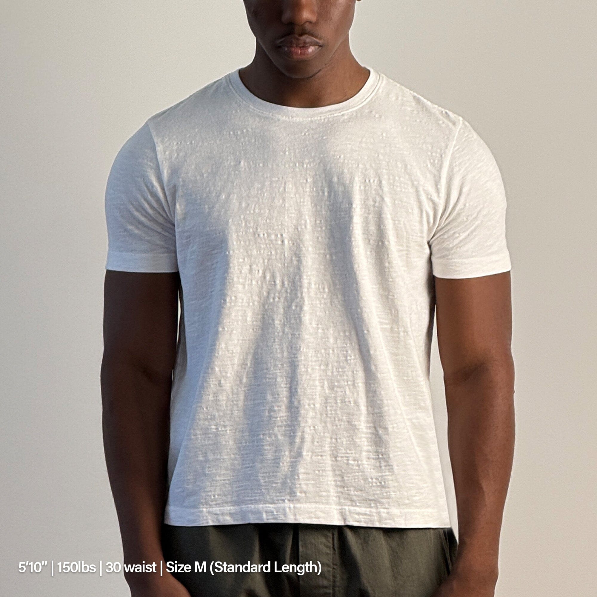 Los Feliz Crop Muscle Tee II | Slub T-Shirt Classic White (Slub) 