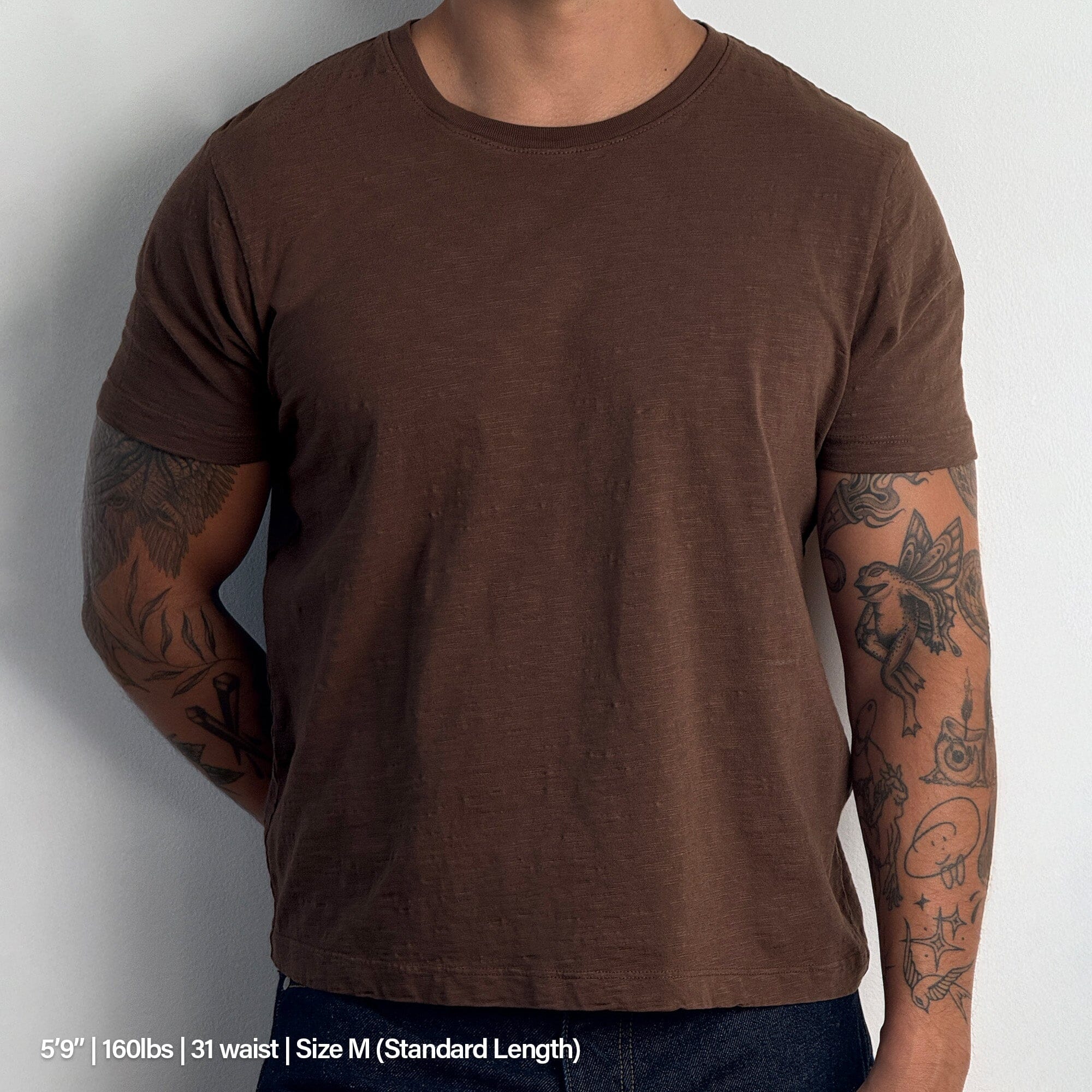 Los Feliz Crop Muscle Tee II | Slub T-Shirt Chocolate Brown (Slub) 