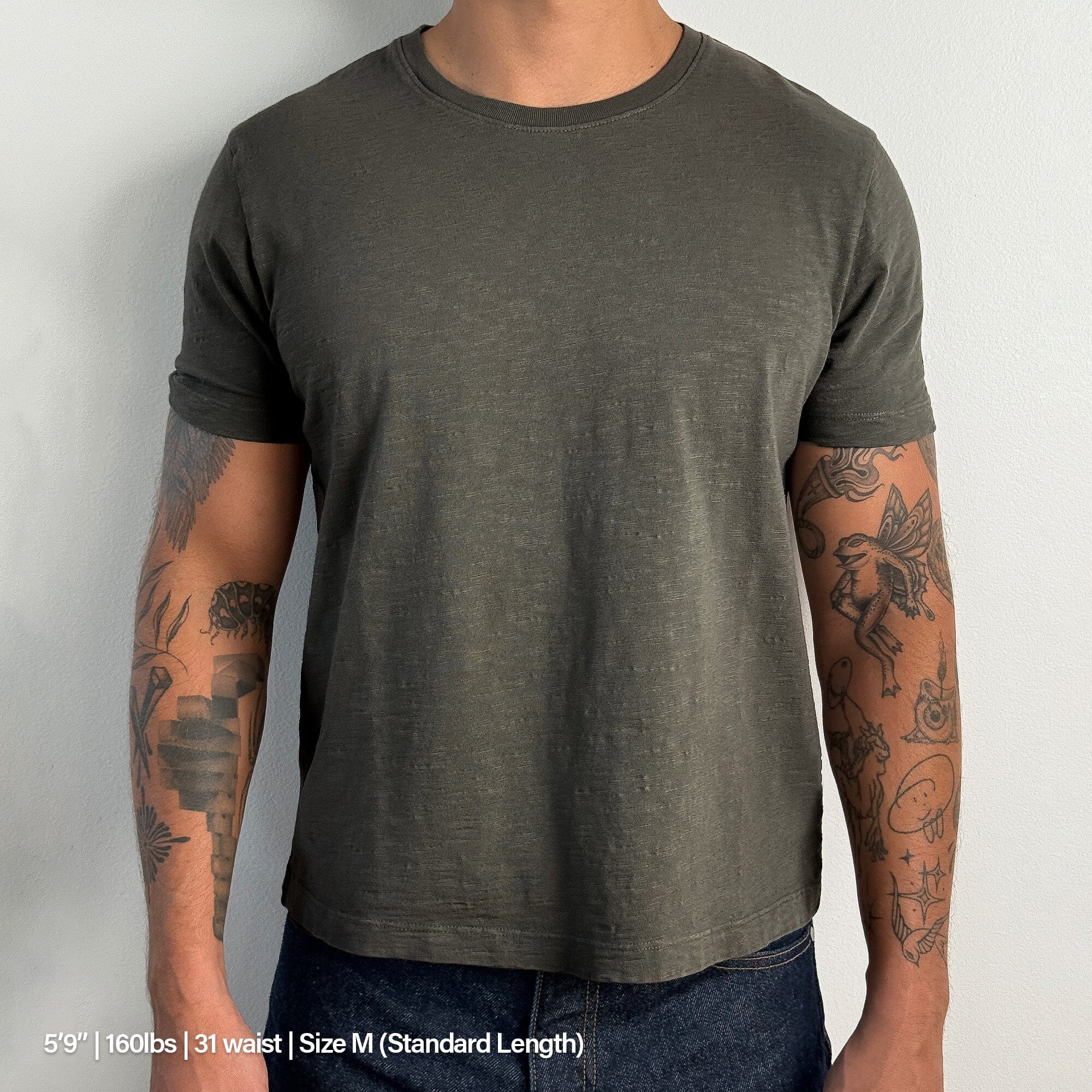 Los Feliz Crop Muscle Tee II | Slub T-Shirt Stone Grey (Slub) 