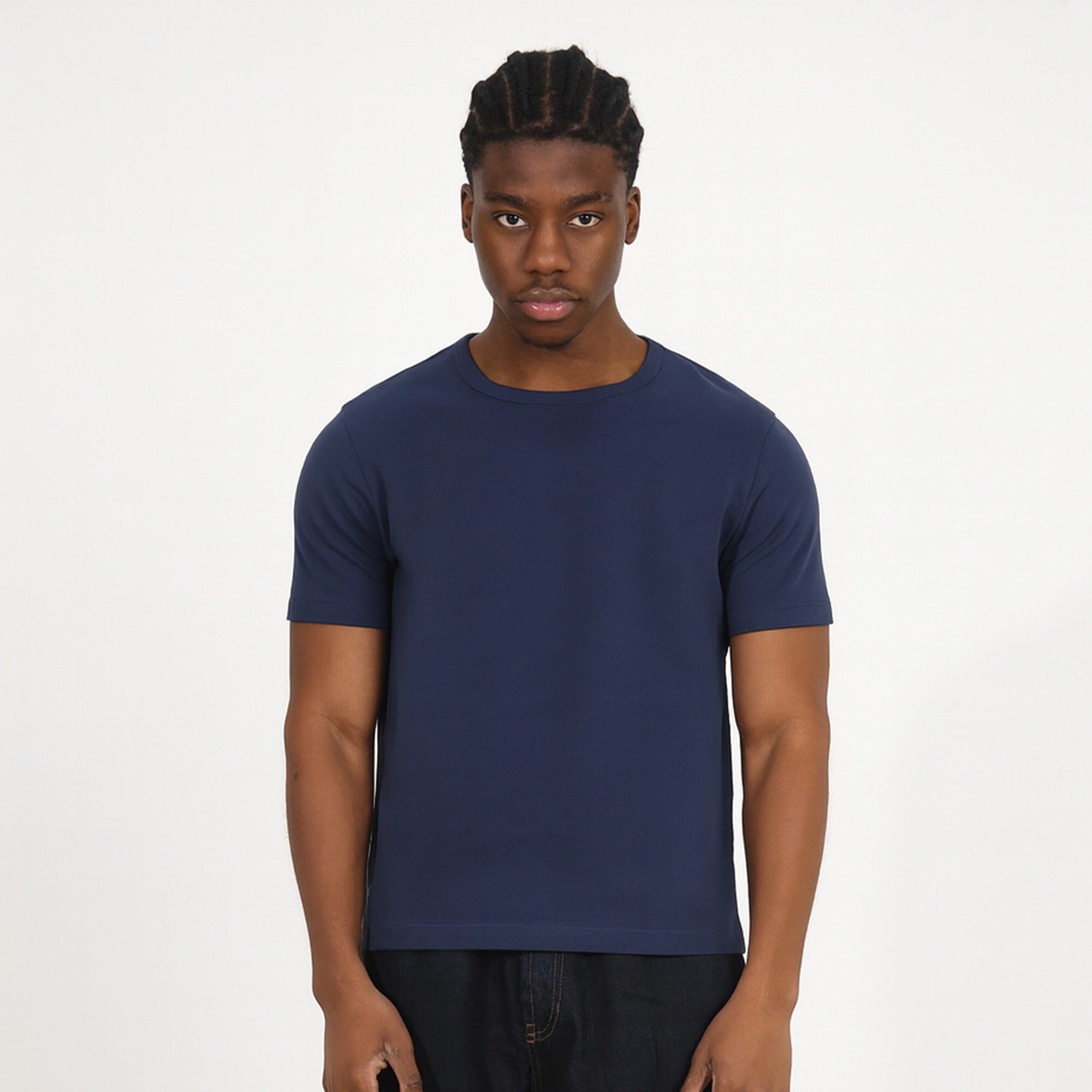 Los Feliz Crop Muscle Tee II | Heavyweight (Spring) T-Shirt Classic Navy 