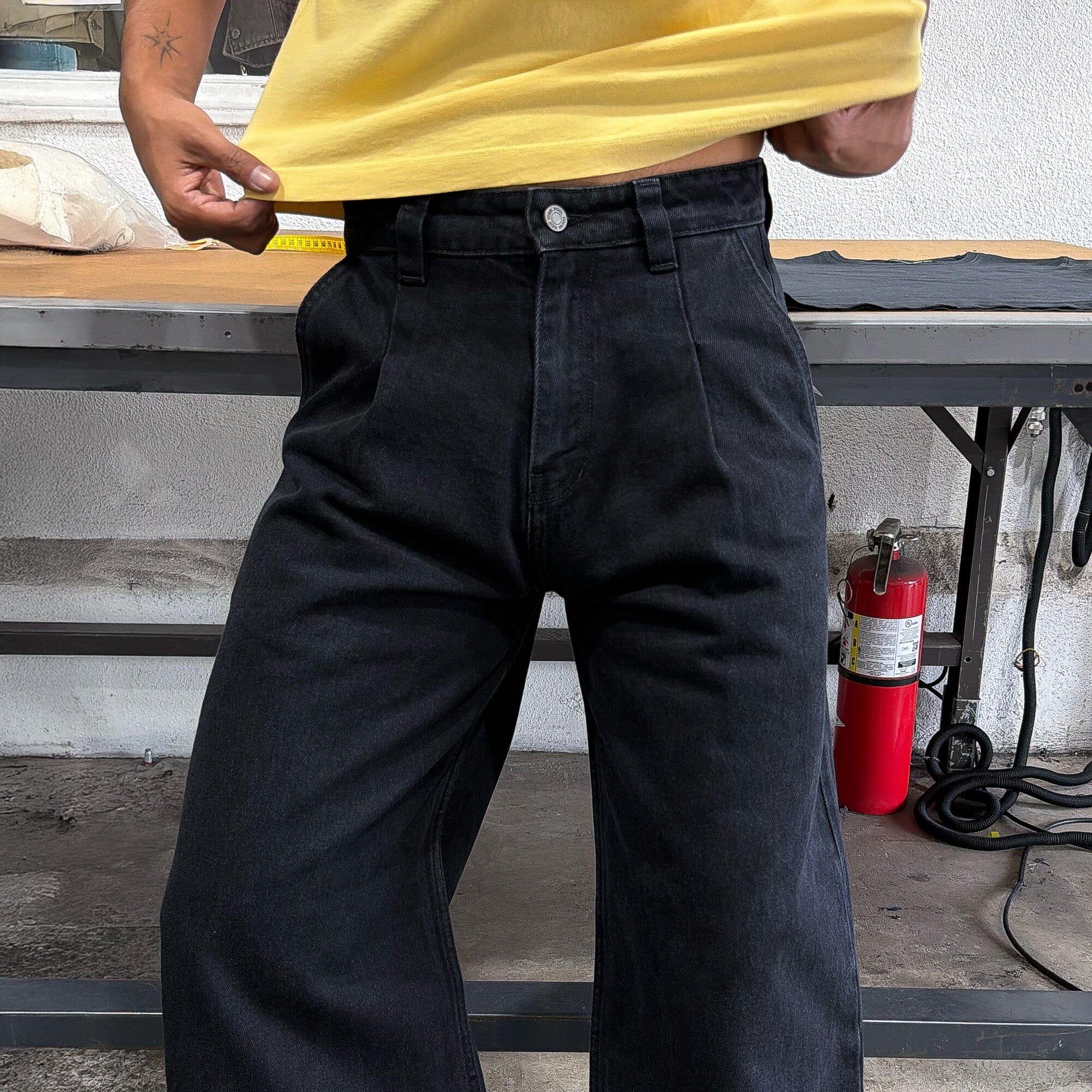 Shibuya Pleated Jeans | Baggy, Wide-Leg – Pool House New York