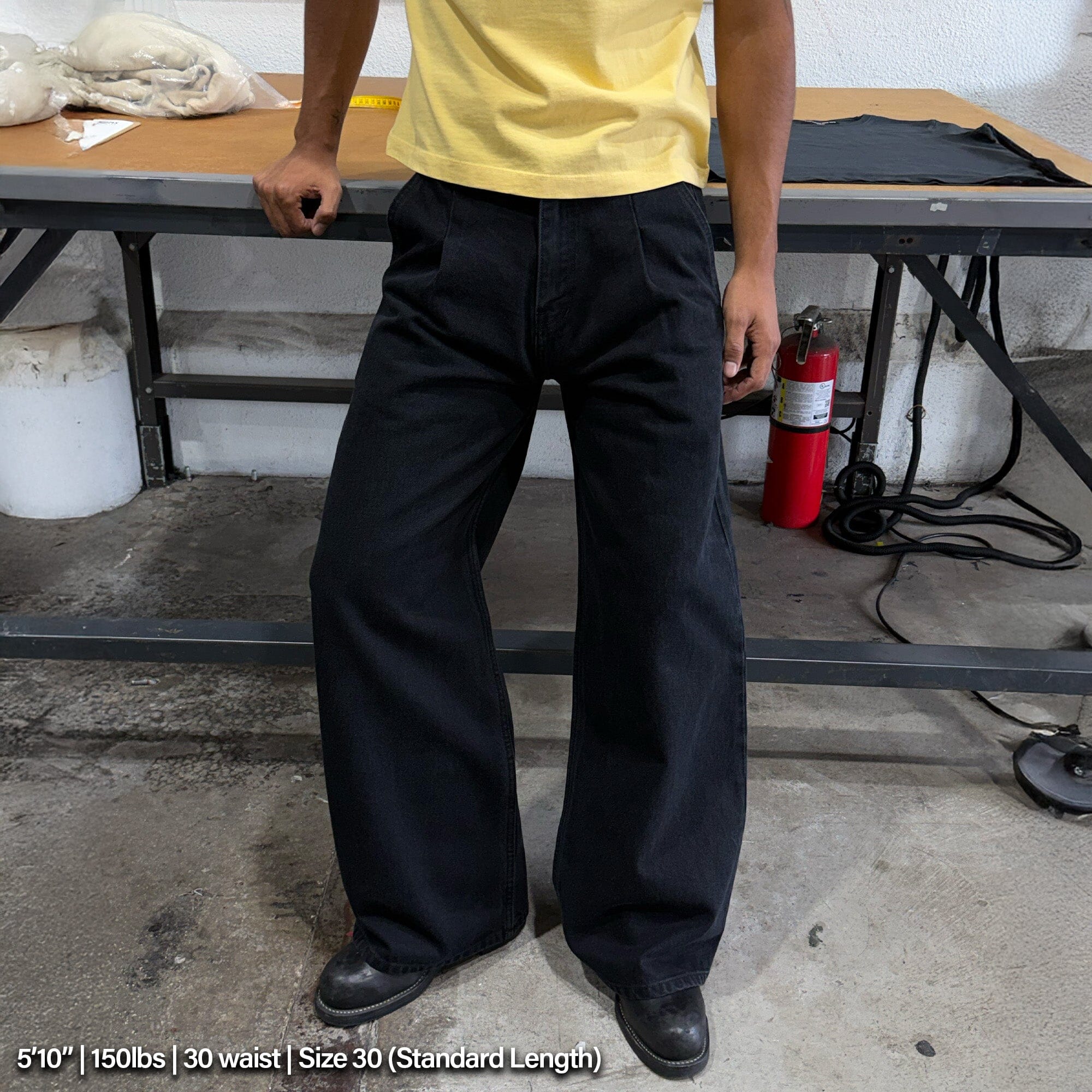 Shibuya Pleated Jeans | Baggy, Wide-Leg – Pool House New York