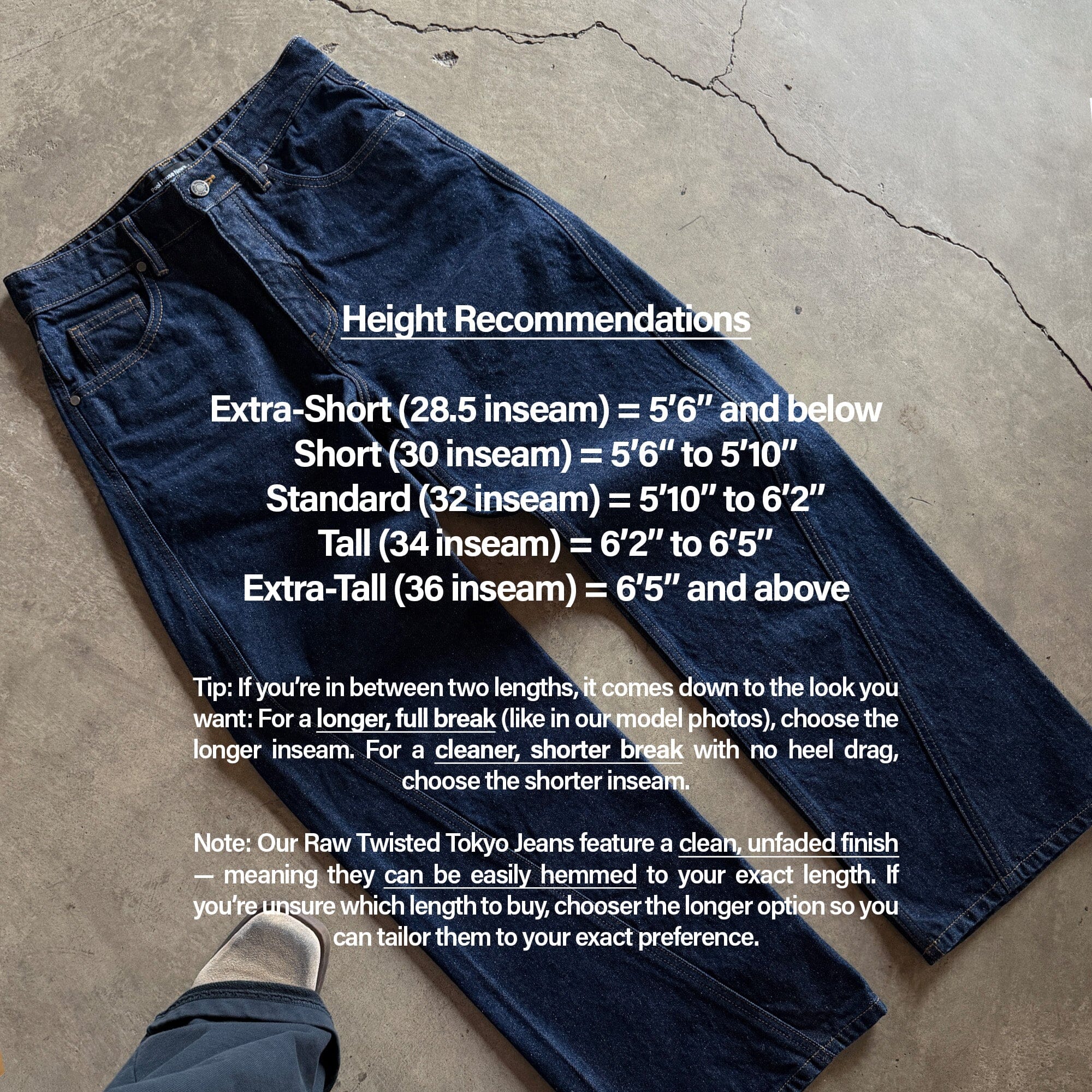 Twisted Tokyo Jeans | Straight-Wide Leg Raw Indigo 