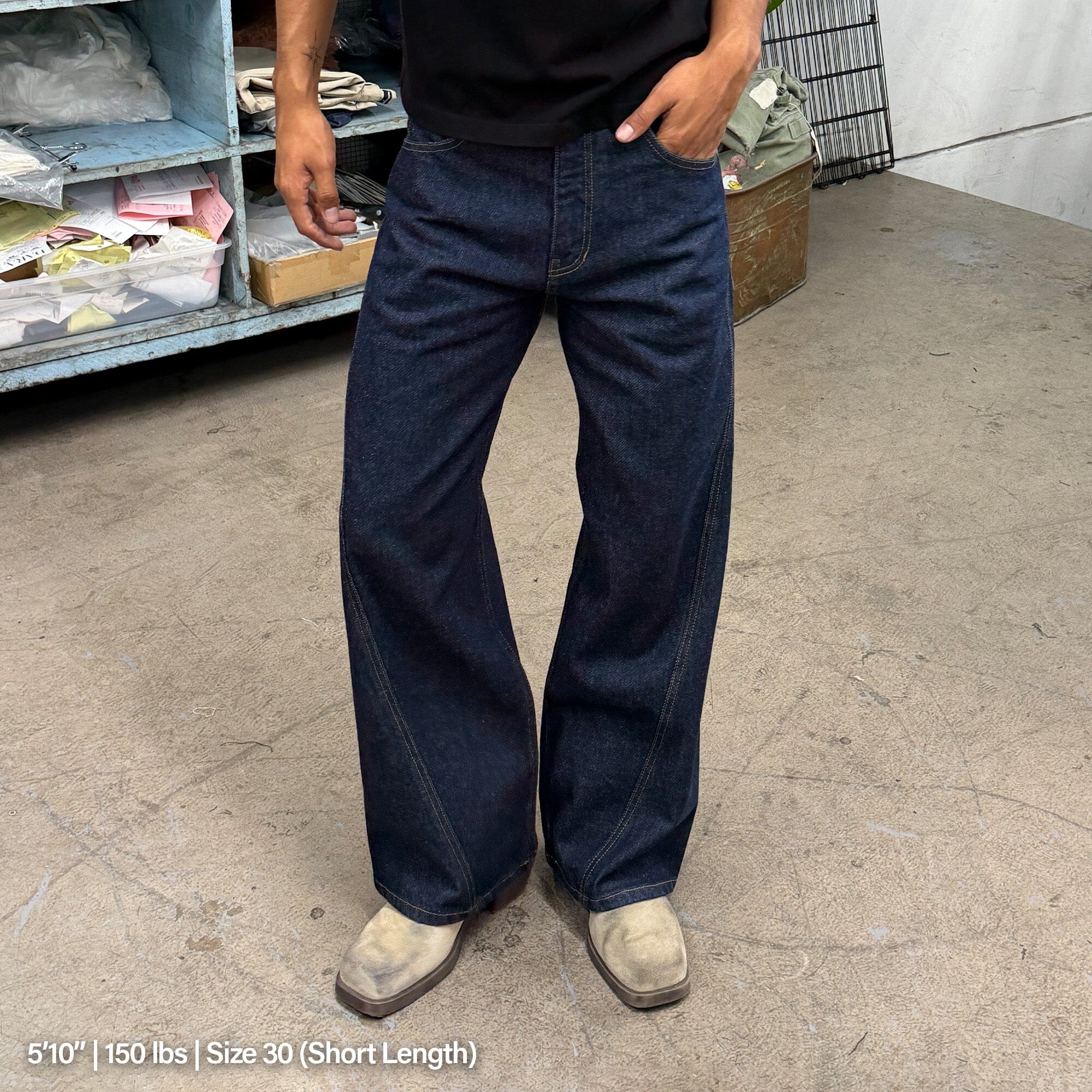 Twisted Tokyo Jeans | Straight-Wide Leg Raw Indigo 