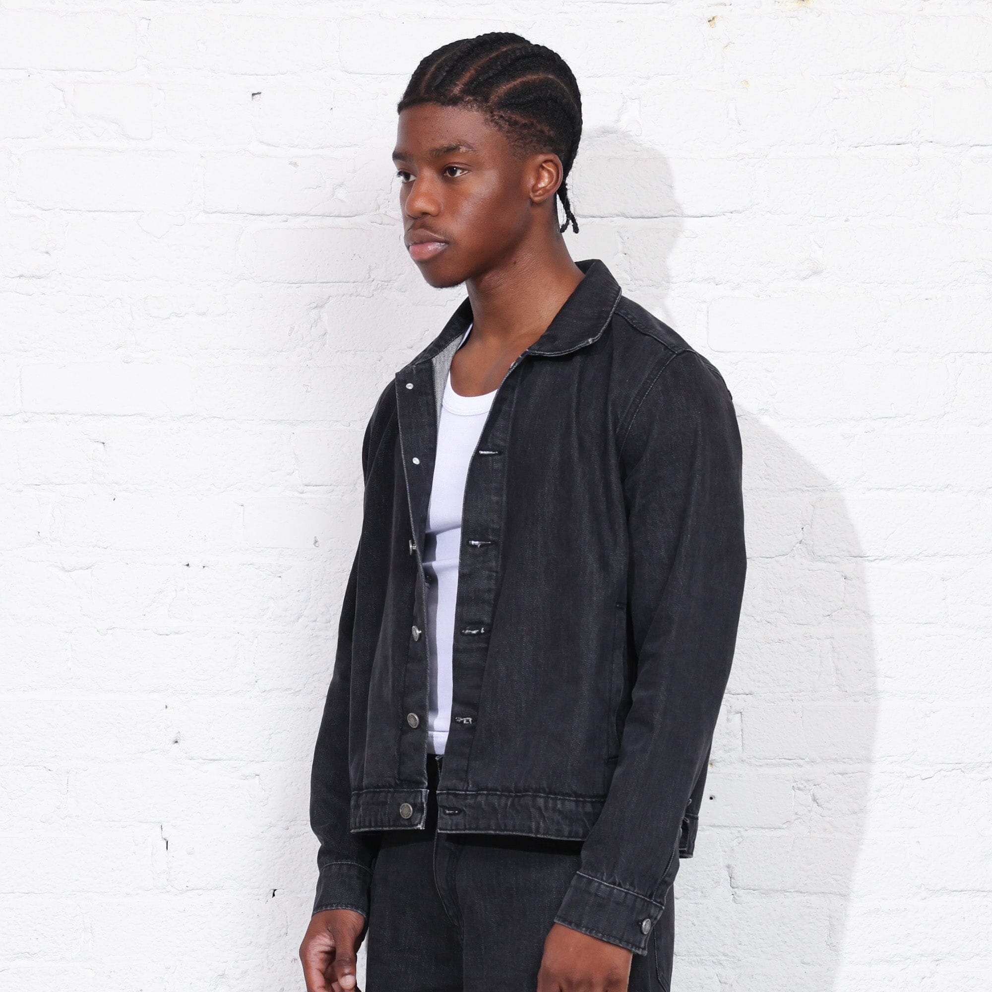 The Tokyo Crop Denim Jacket | Japanese Denim Antique Black 