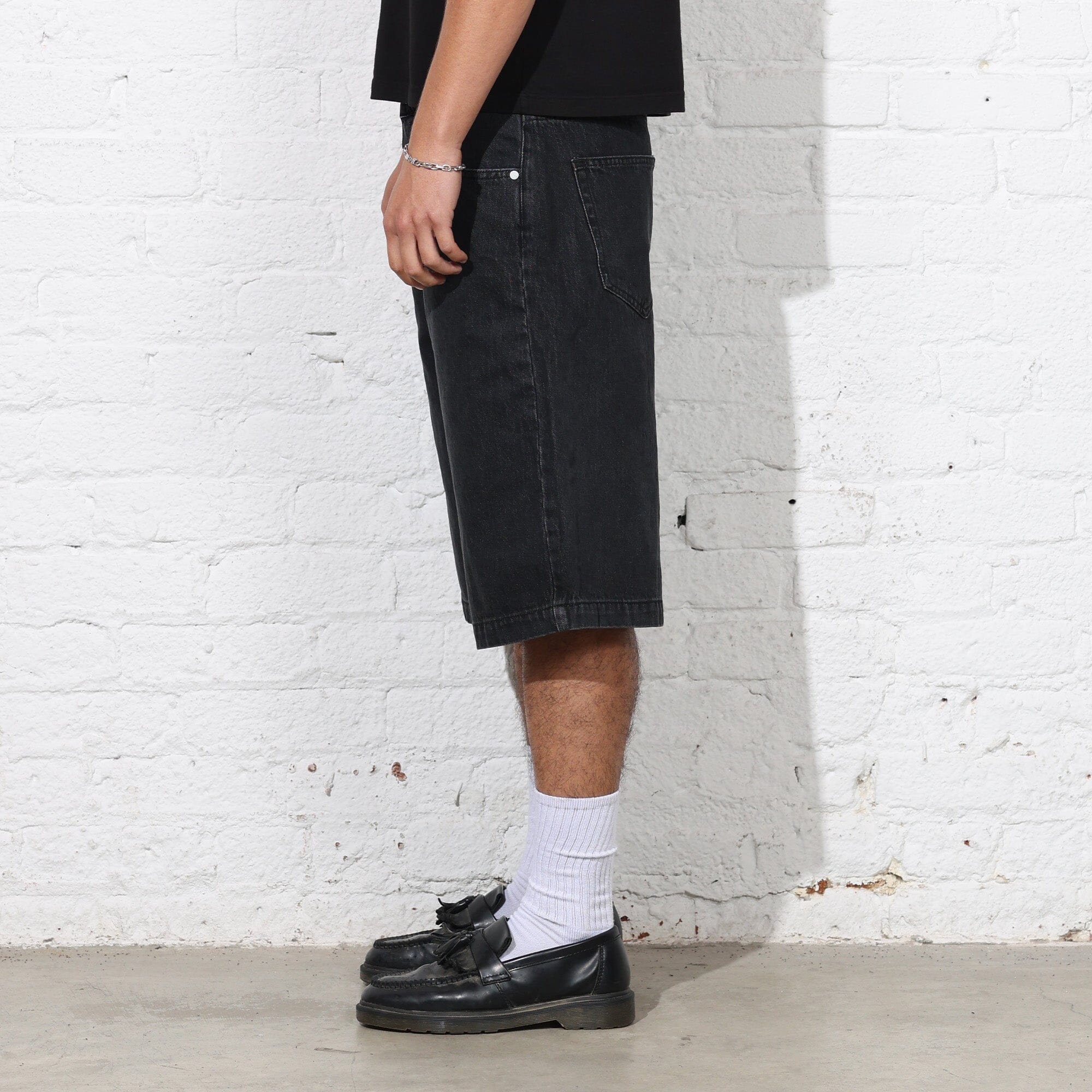 The Tokyo Dad Jean Shorts | Japanese Denim Antique Black 