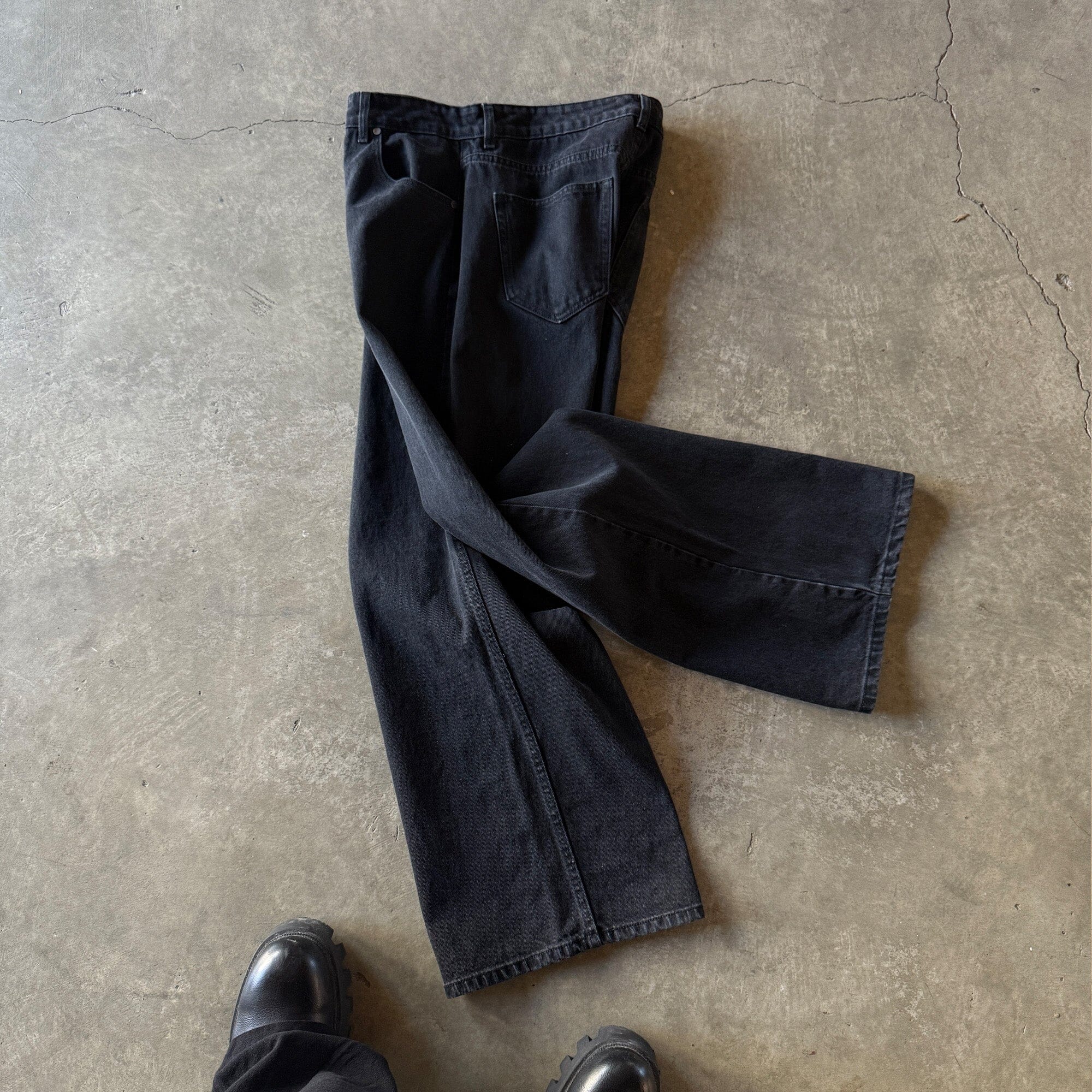 Tokyo Dad Jeans | Baggy, Wide-Leg Metal Black 