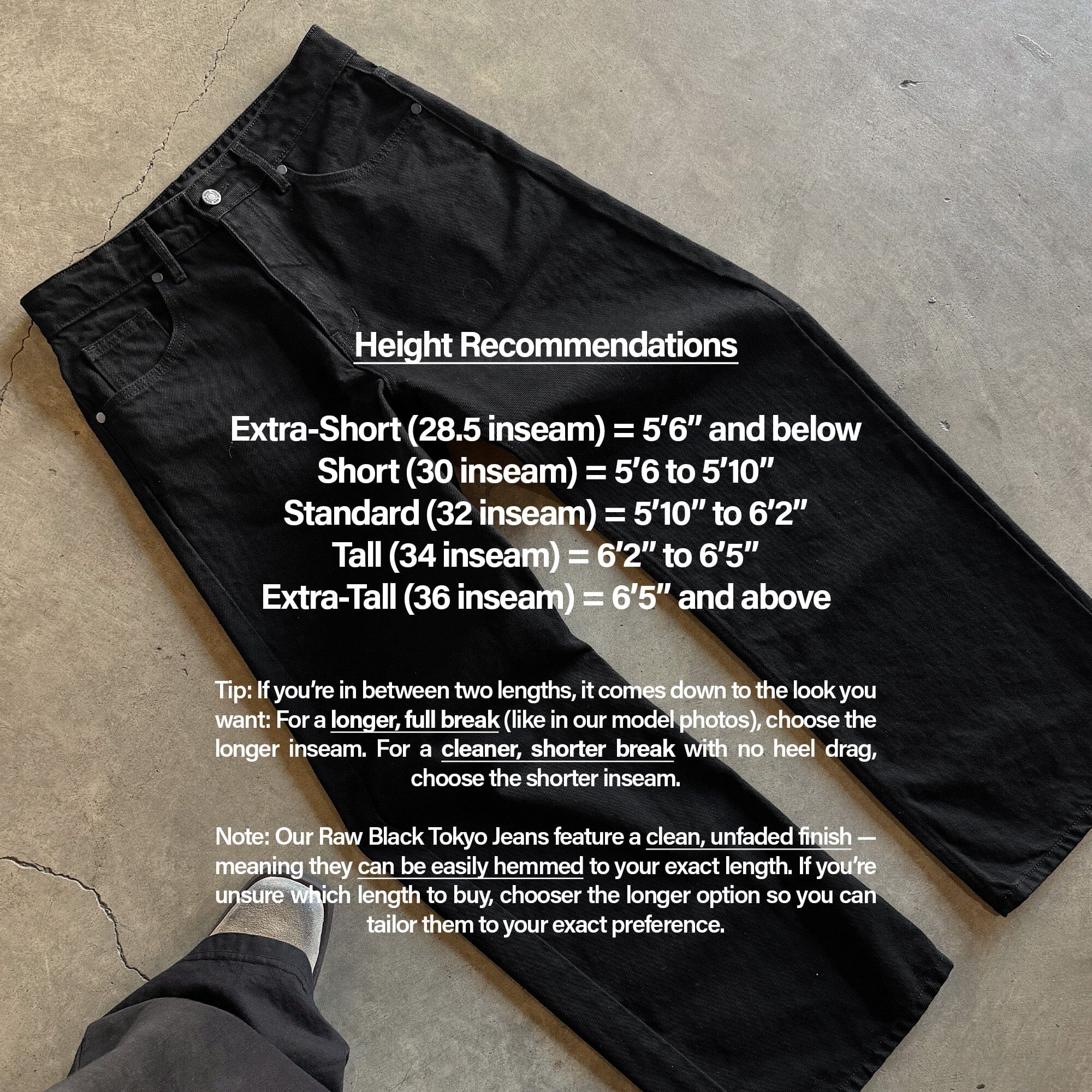 Tokyo Dad Jeans | Straight-Wide Leg Raw Black 