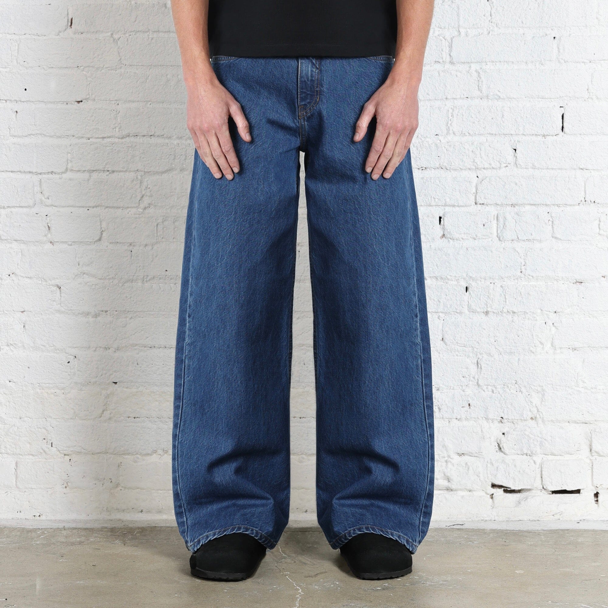 Tokyo Dad Jeans | Straight-Wide Leg Washed Indigo 