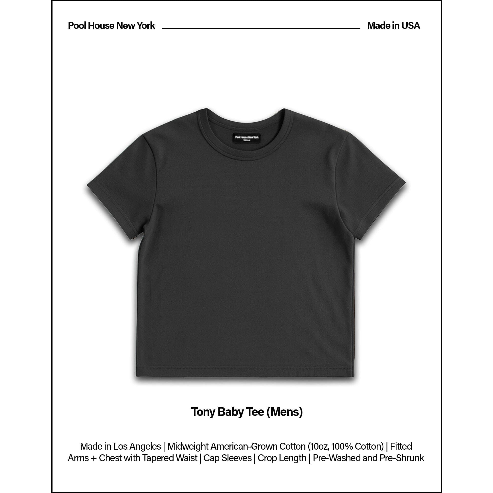 Tony Baby Tee | Men's T-Shirt Ash Black 
