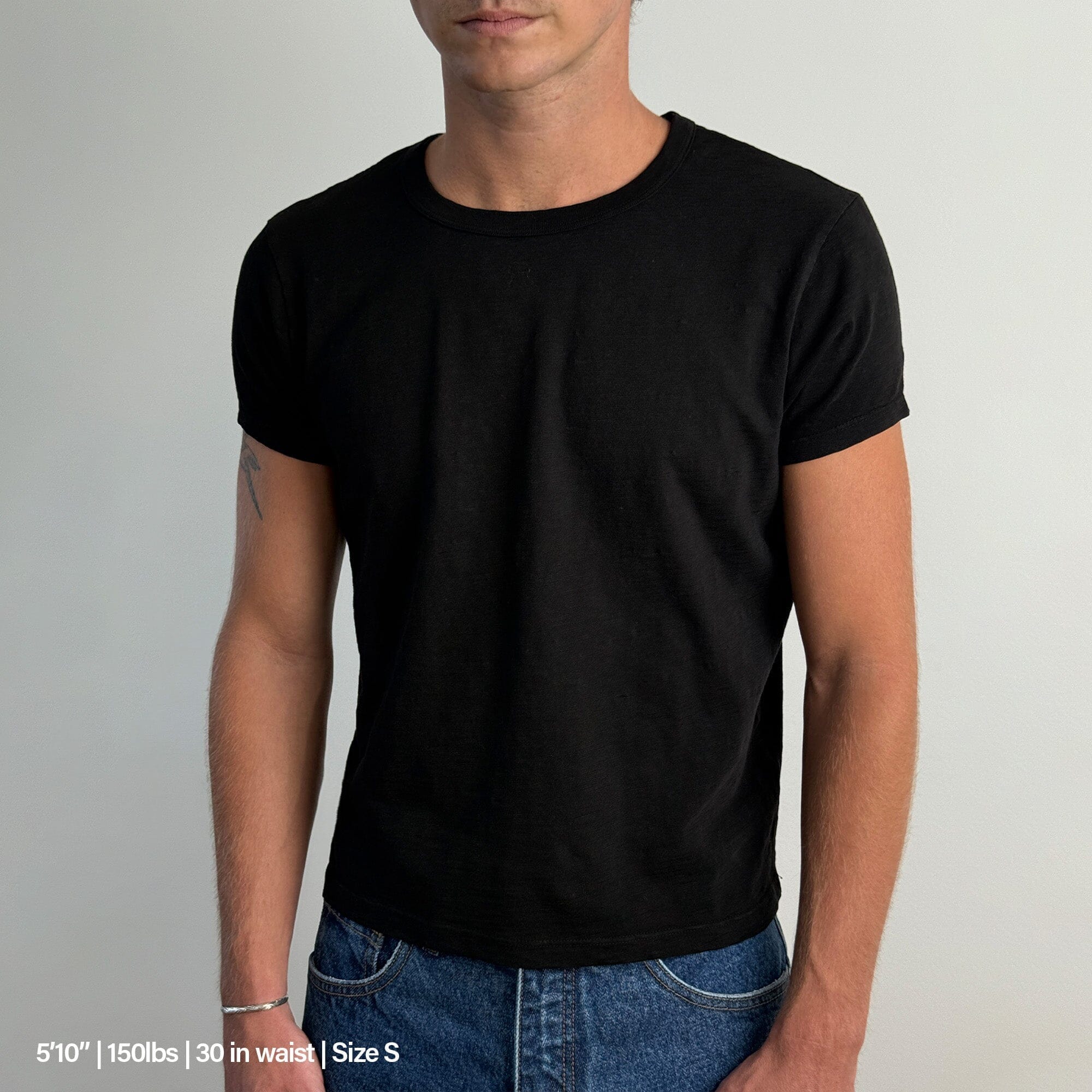 2-Pack | Tony Baby Tee | Slub | Mens T-Shirt Classic White | Classic Black 