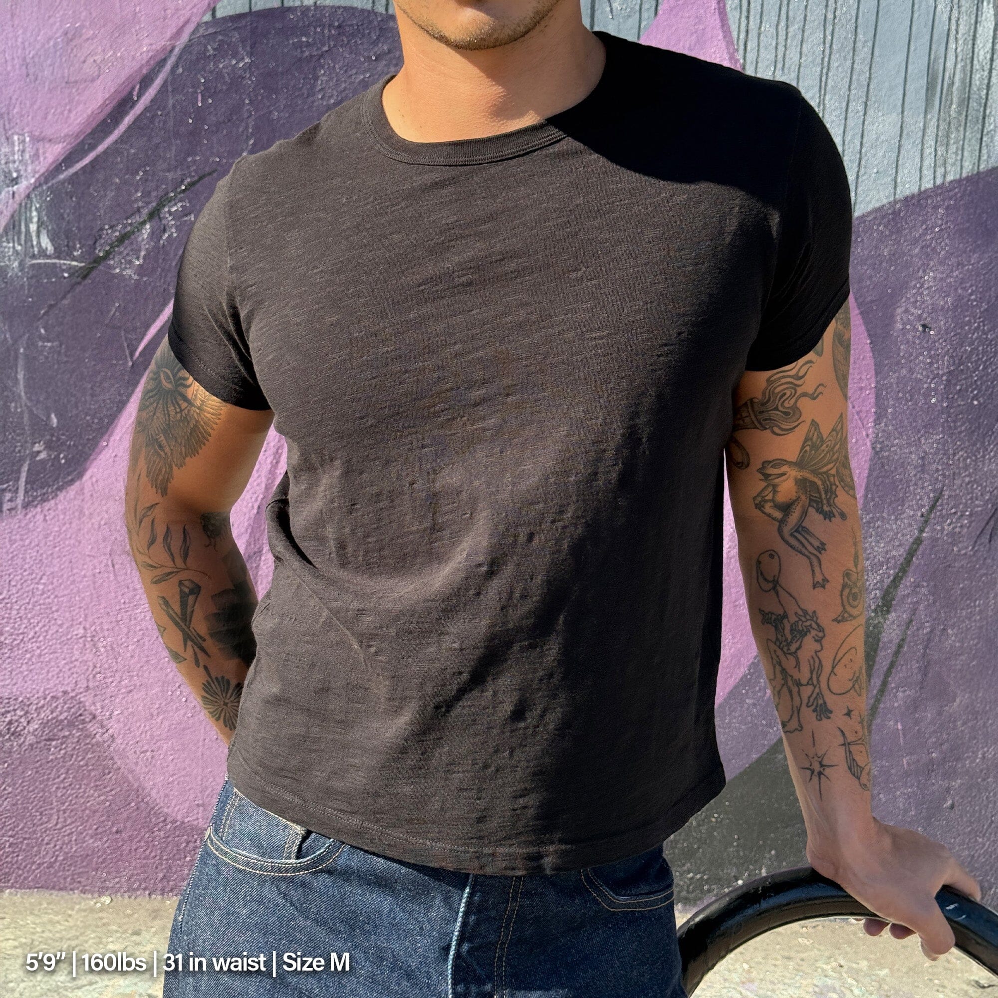 Tony Baby Tee | Slub | Mens T-Shirt Classic Black 