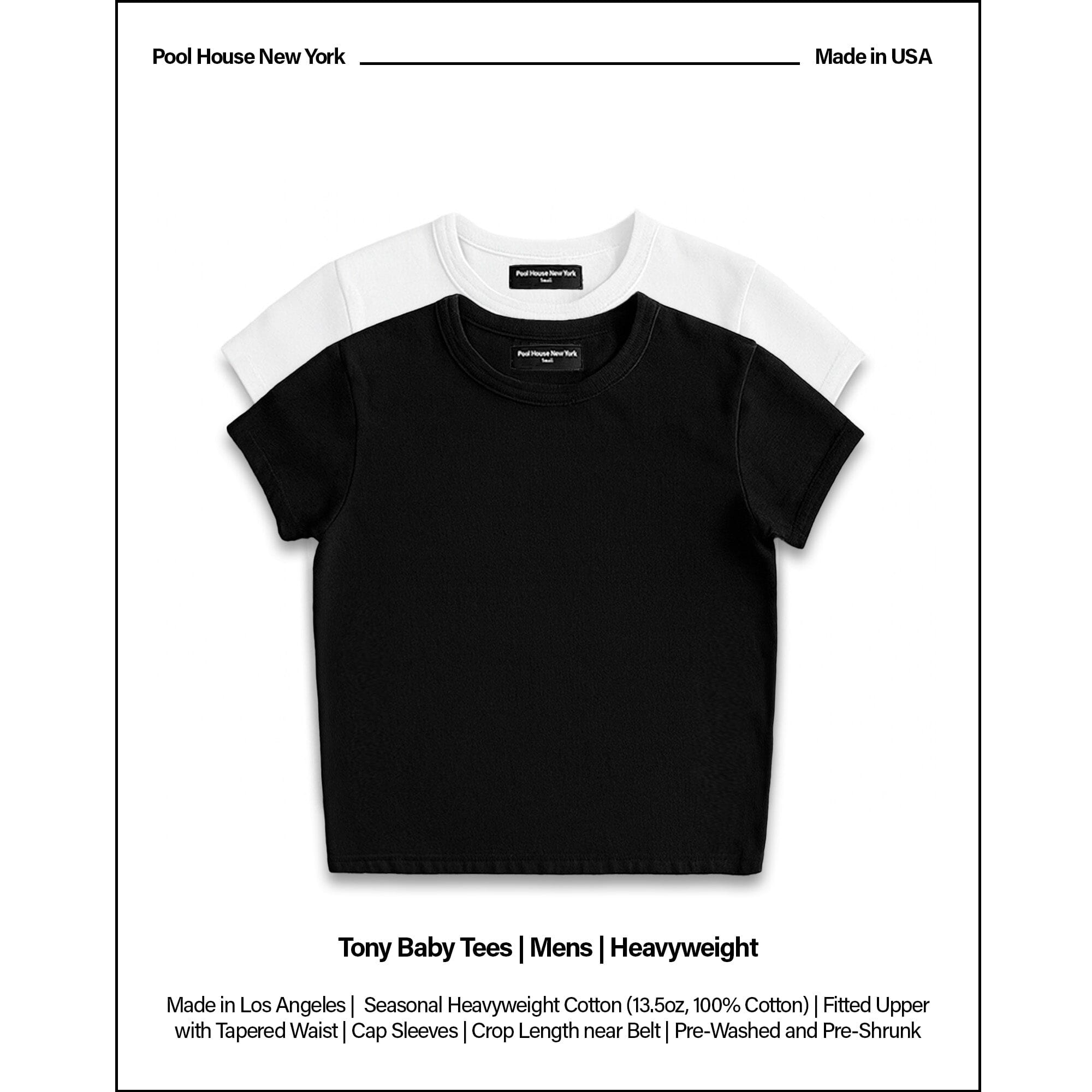2-Pack | Tony Baby Tee | Men's | Heavyweight T-Shirt Classic White 