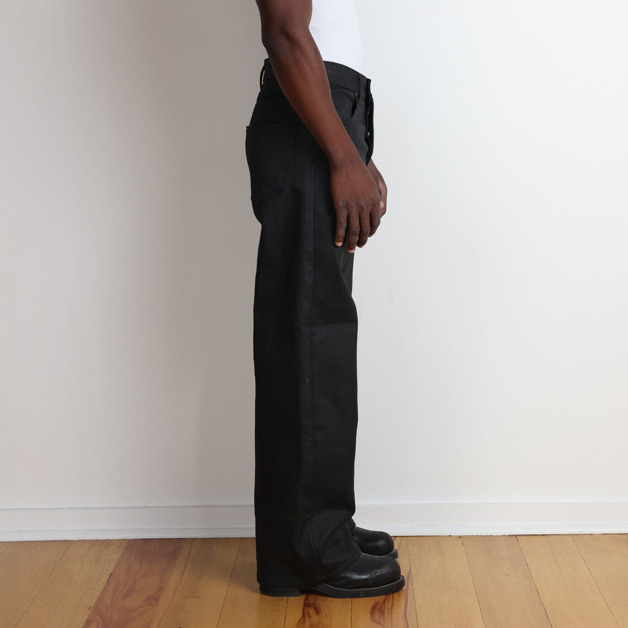 Tokyo Jeans | Straight-Wide | Waxed Crosshatch – Pool House New York