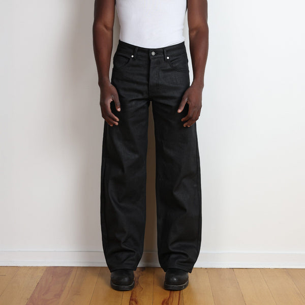Tokyo Jeans | Straight-Wide | Waxed Crosshatch – Pool House New York