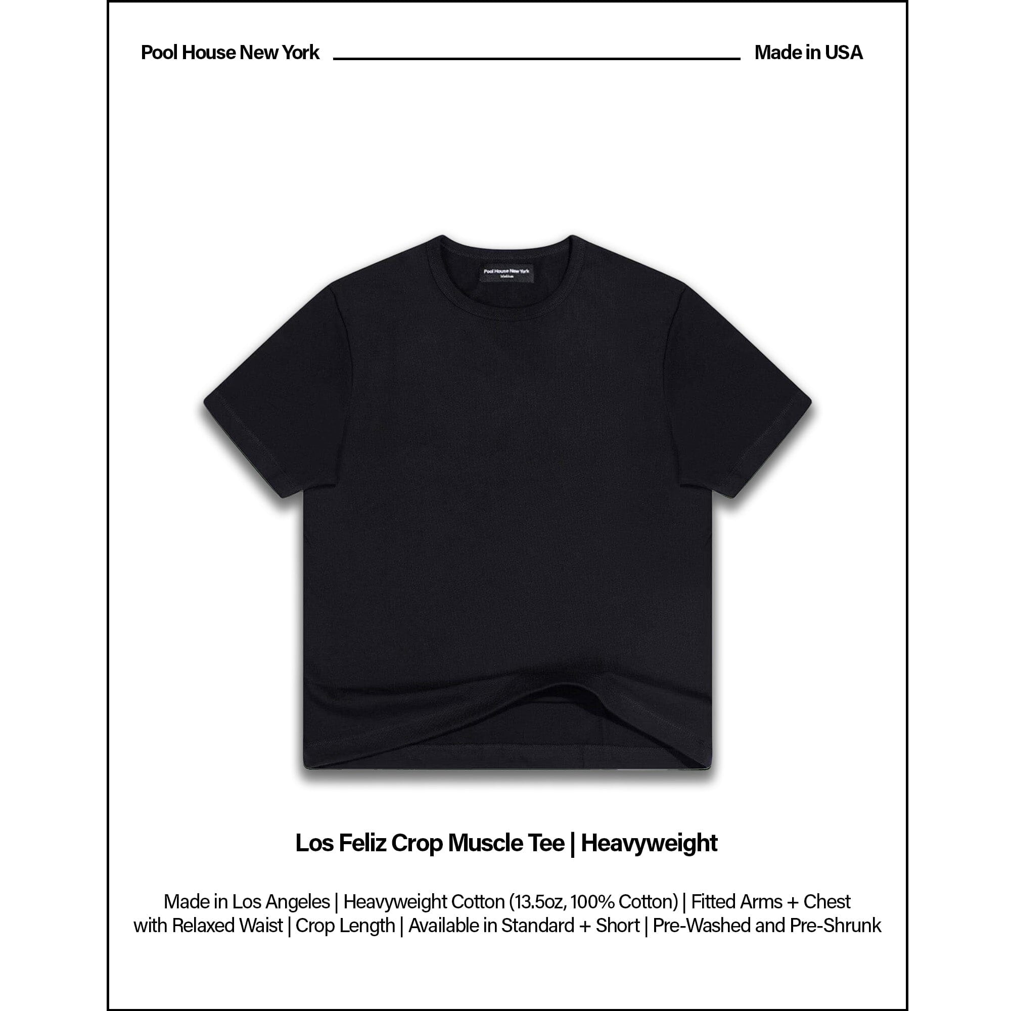 Los Feliz Crop Muscle Tee II | Heavyweight '25 T-Shirt Classic Black 