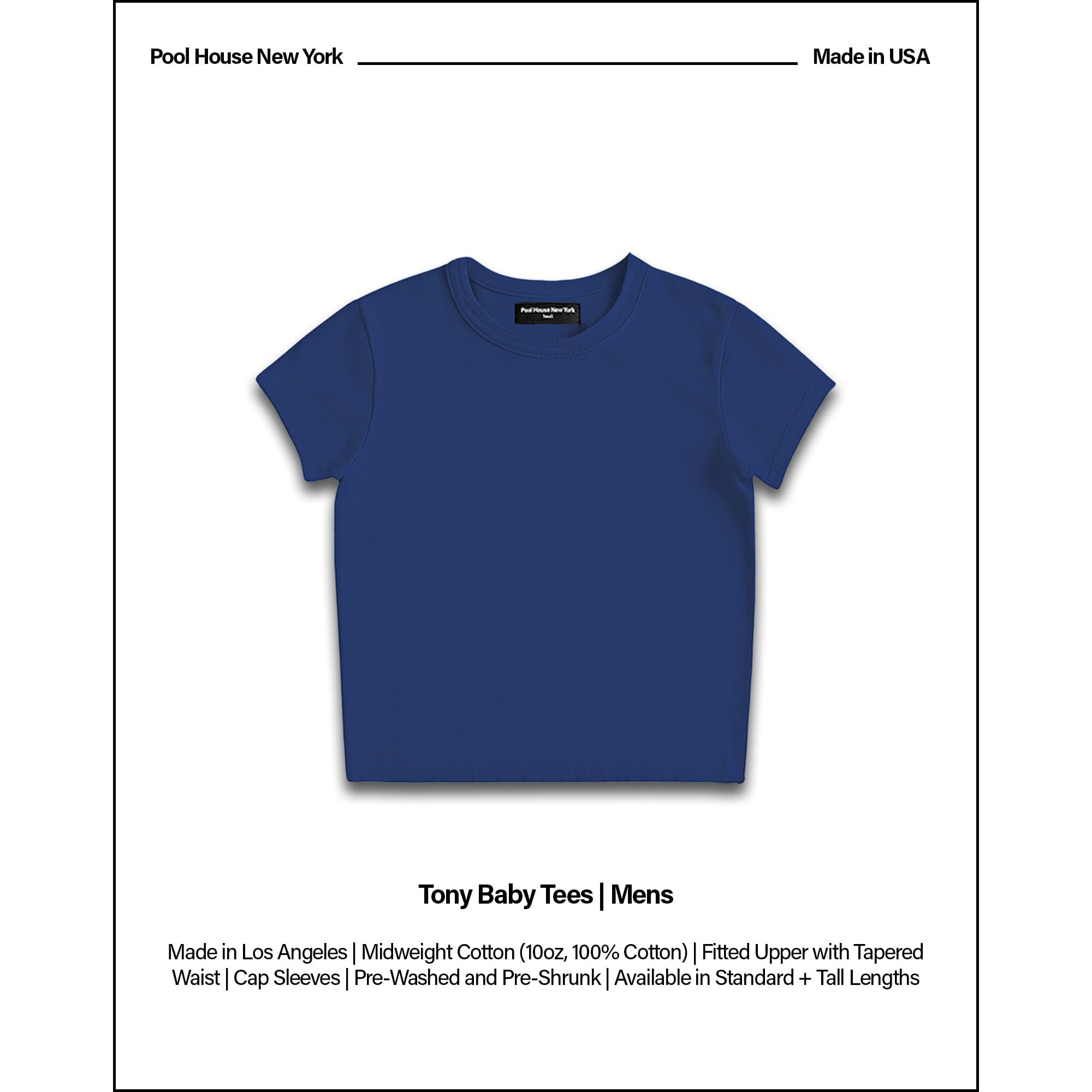 Tony Baby Tee | Mens T-Shirt Navy 