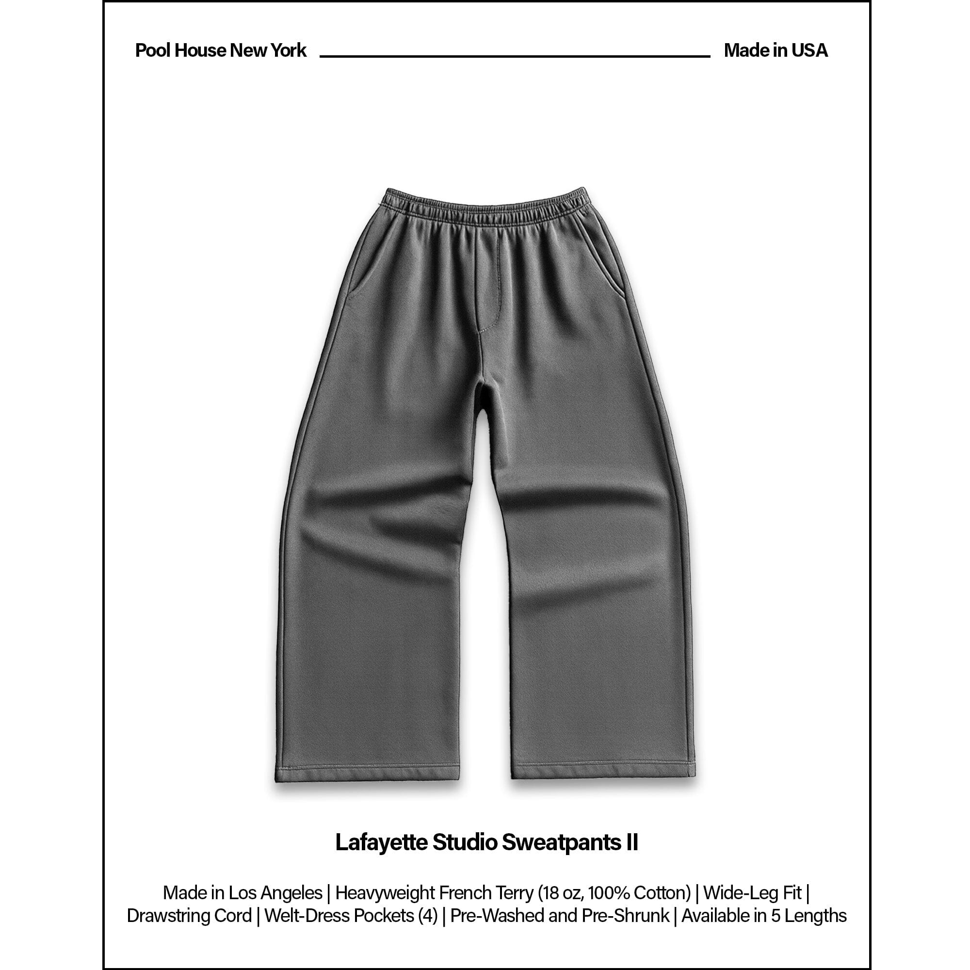 Lafayette Studio Pants II (Sweats) Smoke Grey 