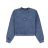 The Nolita Crop Crewneck Sweater Marble Blue 