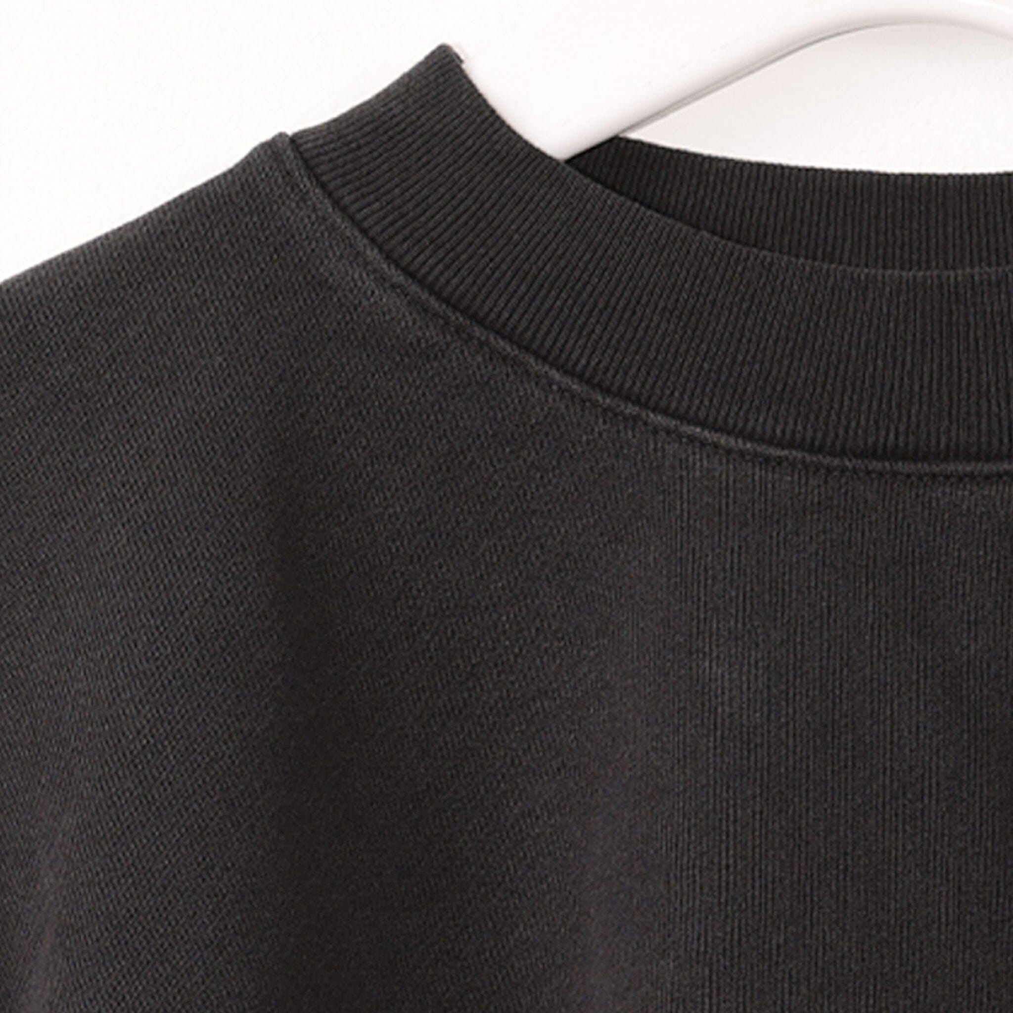 The Nolita Crop Crewneck. Sweater Vintage Black 