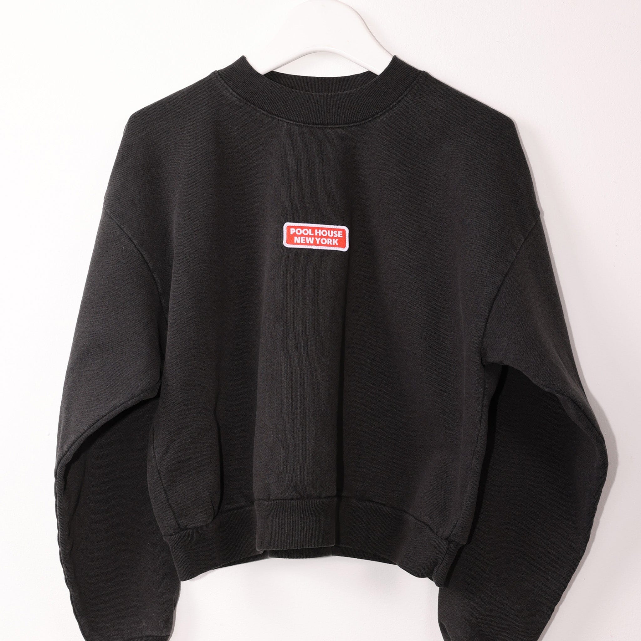 The Nolita Crop Crewneck Sweater Vintage Black 