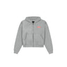 The Mercer Cropped Zip-Up Falcon Grey 