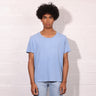 The Venice Half-Crop Tee T-Shirt Cornflower Blue 